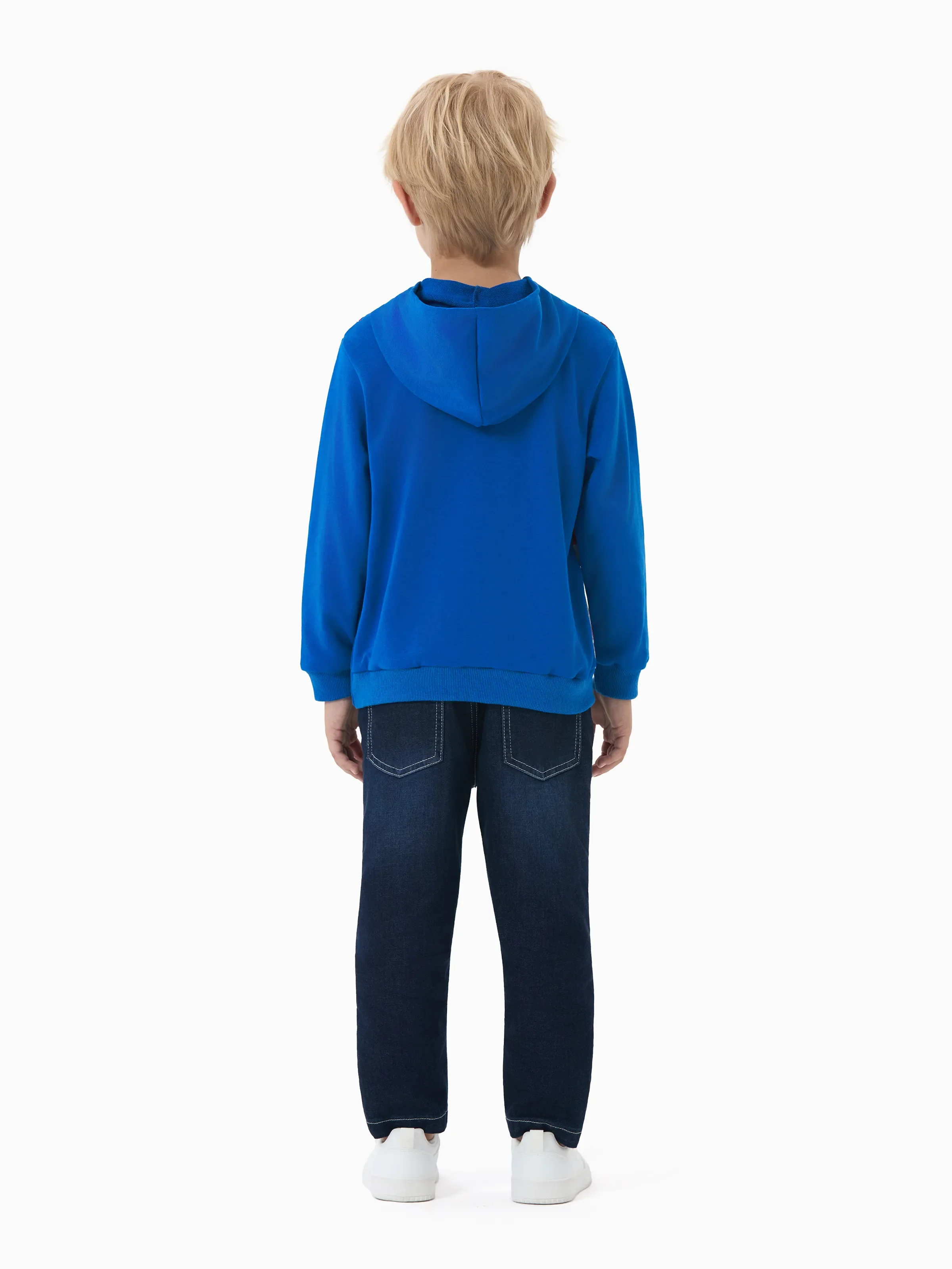 Marvel Toddler Boy Spider-Man Hoodie Sweatshirt Blue - Image 4