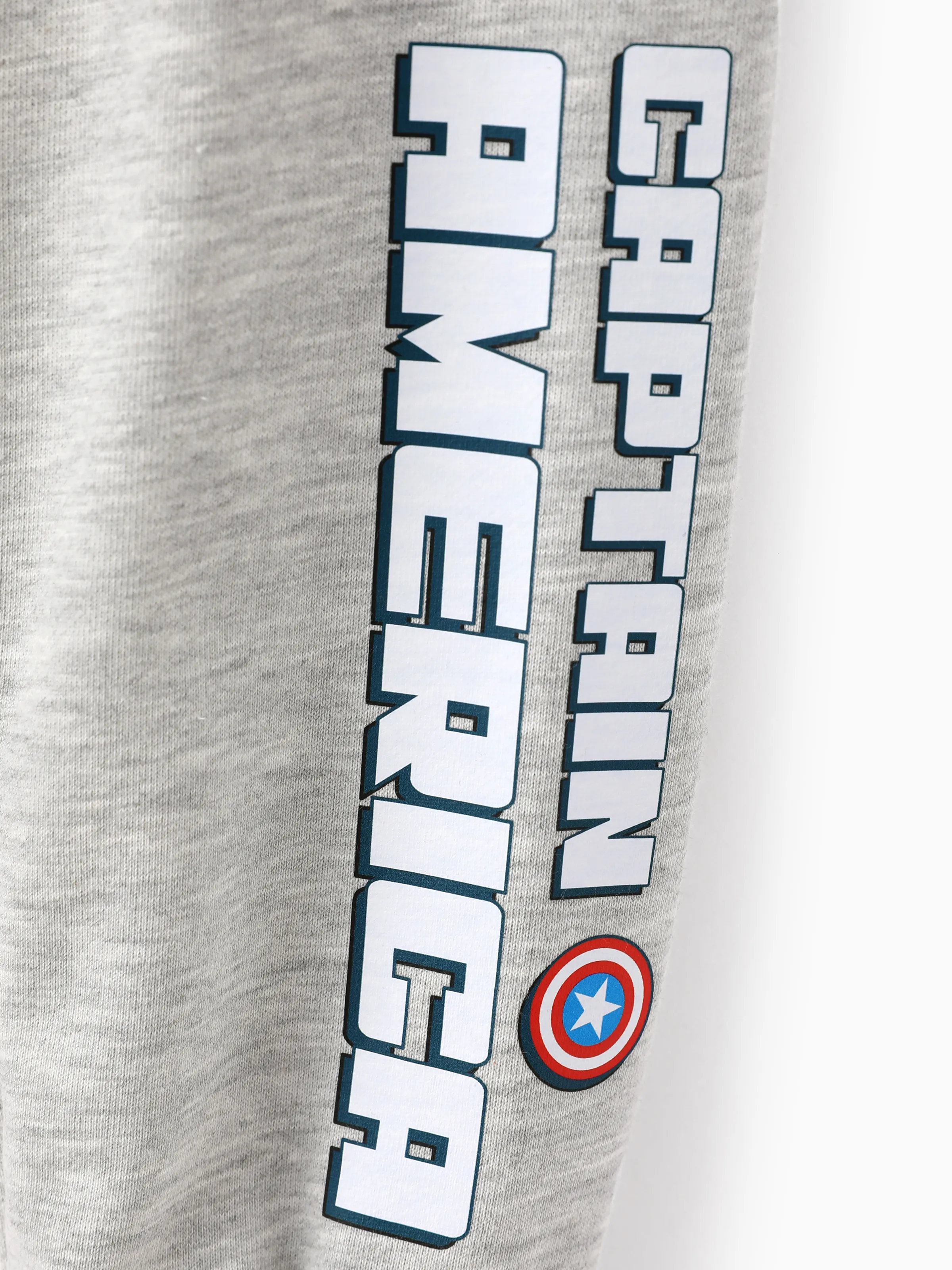 Marvel Toddler/ Kid Boy 2pcs Captain America Costume Sweatshirt and Pants Set with Built-in Mask Grey - Image 10