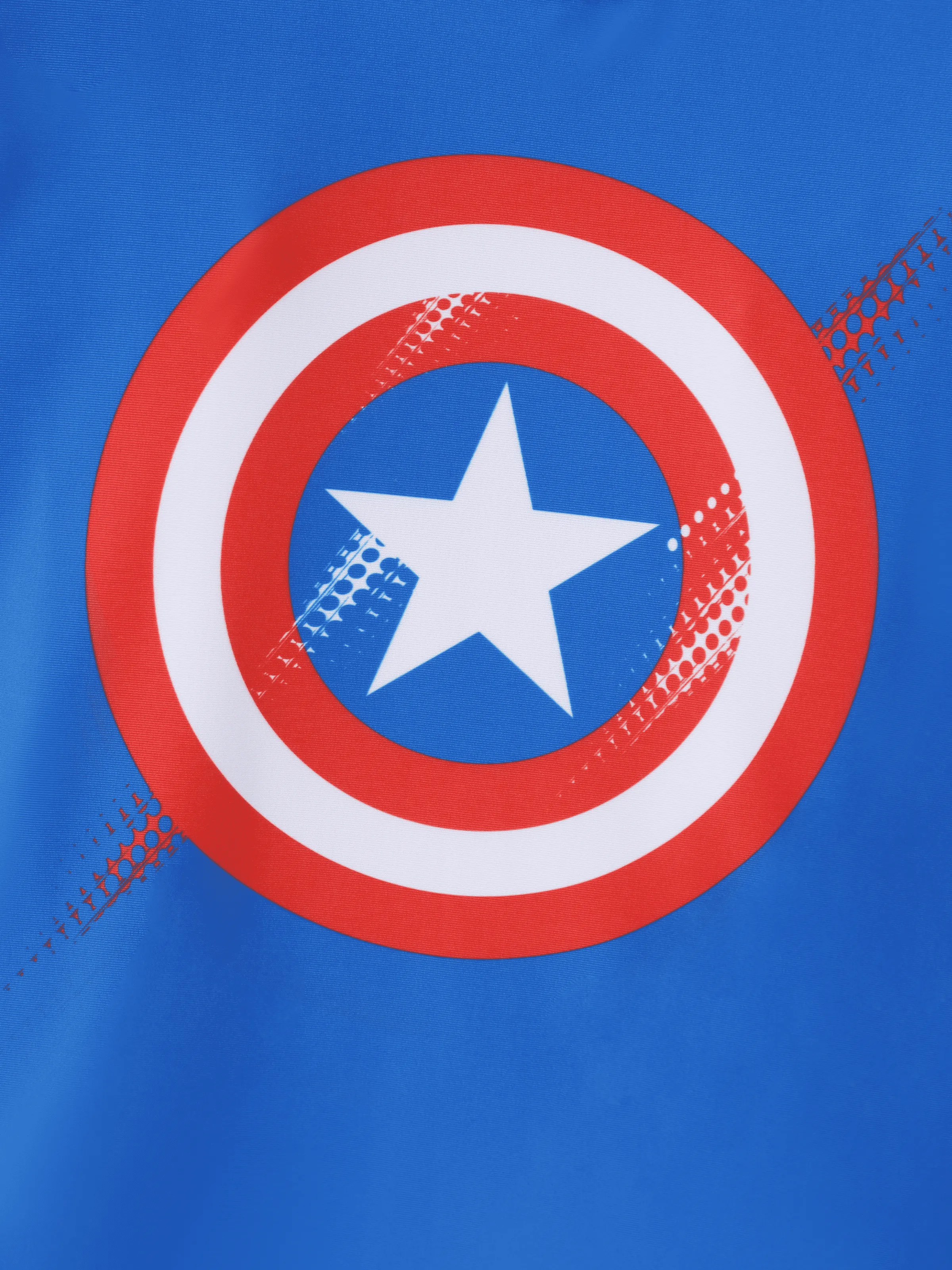 Marvel Toddler/Kid Boy 2pcs Captain America UPF50+ Allover Print Tops and Trunks Swimsuit Set Blue - Image 2