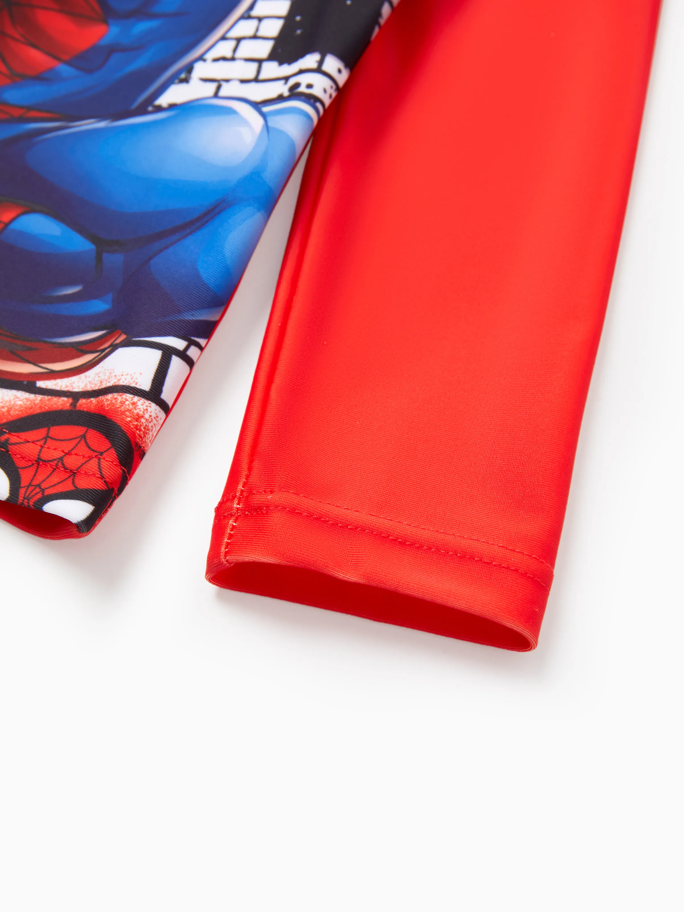 Marvel Toddler/Kid Boy 2pcs Spider Man UPF50+ Colorblock Print Tops and Trunks Swimsuit Red - Image 9