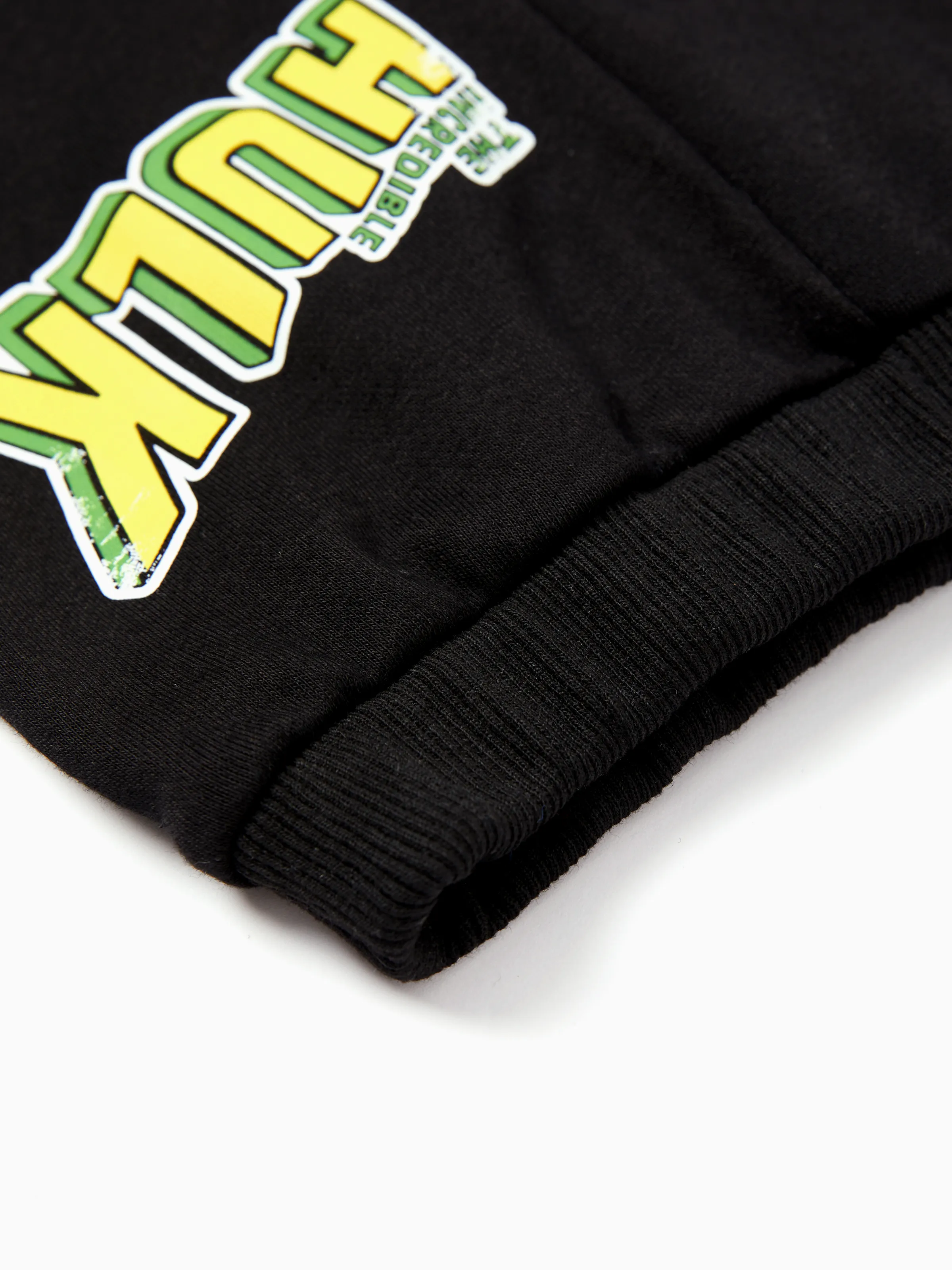 Marvel Toddler/Kids Boy 2pcs Green Hulk Character Graphic Longsleeves Hoodie and Sweatpants Set Black - Image 10