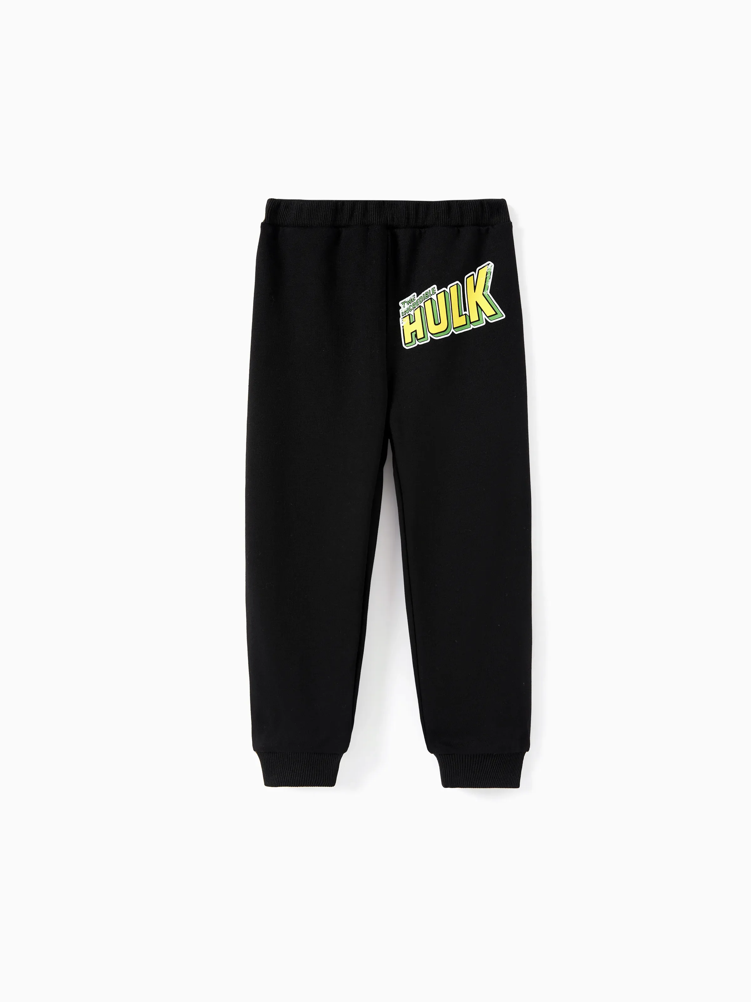 Marvel Toddler/Kids Boy 2pcs Green Hulk Character Graphic Longsleeves Hoodie and Sweatpants Set Black - Image 3