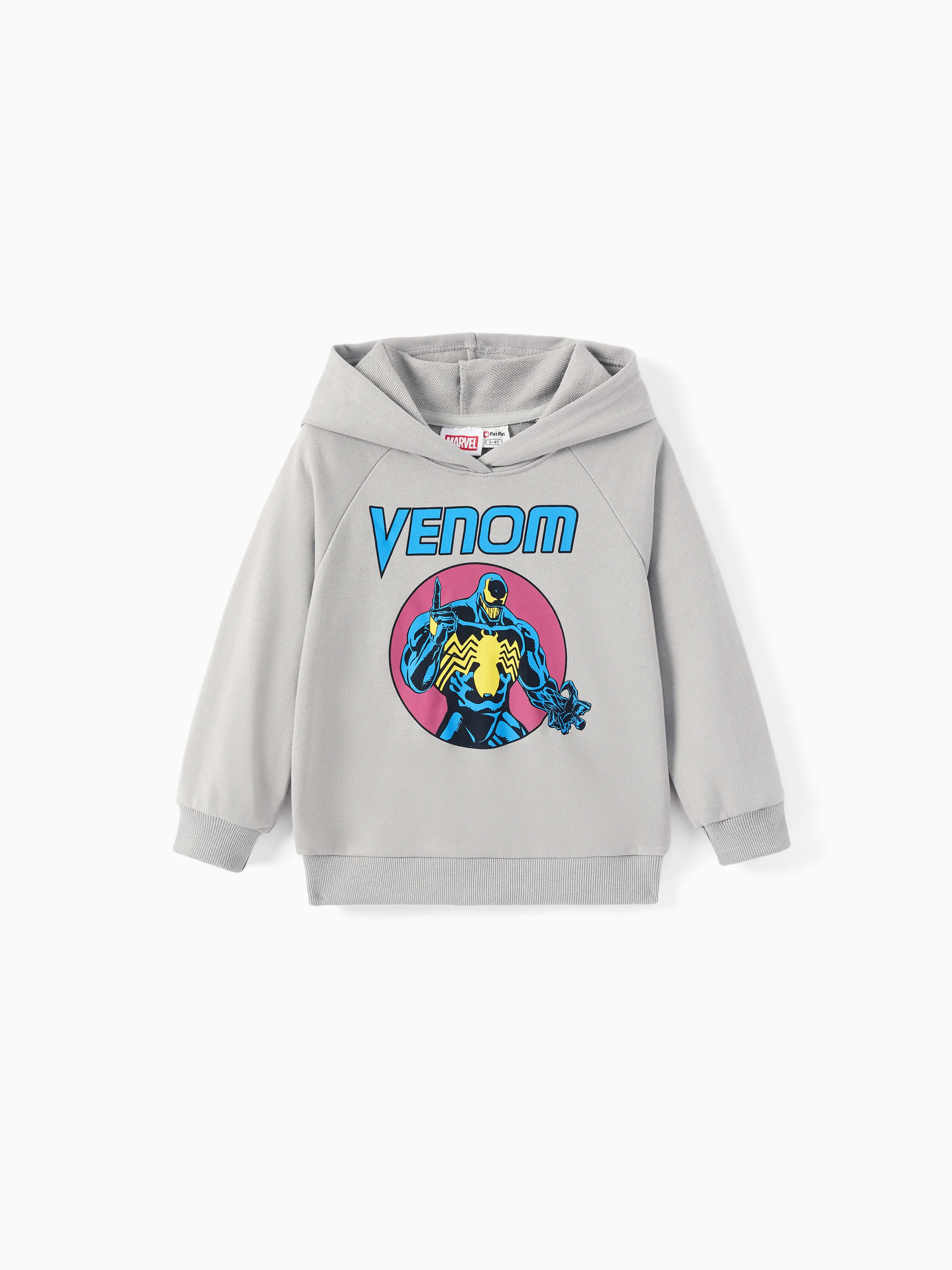Marvel Toddler/Kids Boy 2pcs Venom Character Graphic Longsleeves Hoodie and Sweatpants Set Grey - Image 3