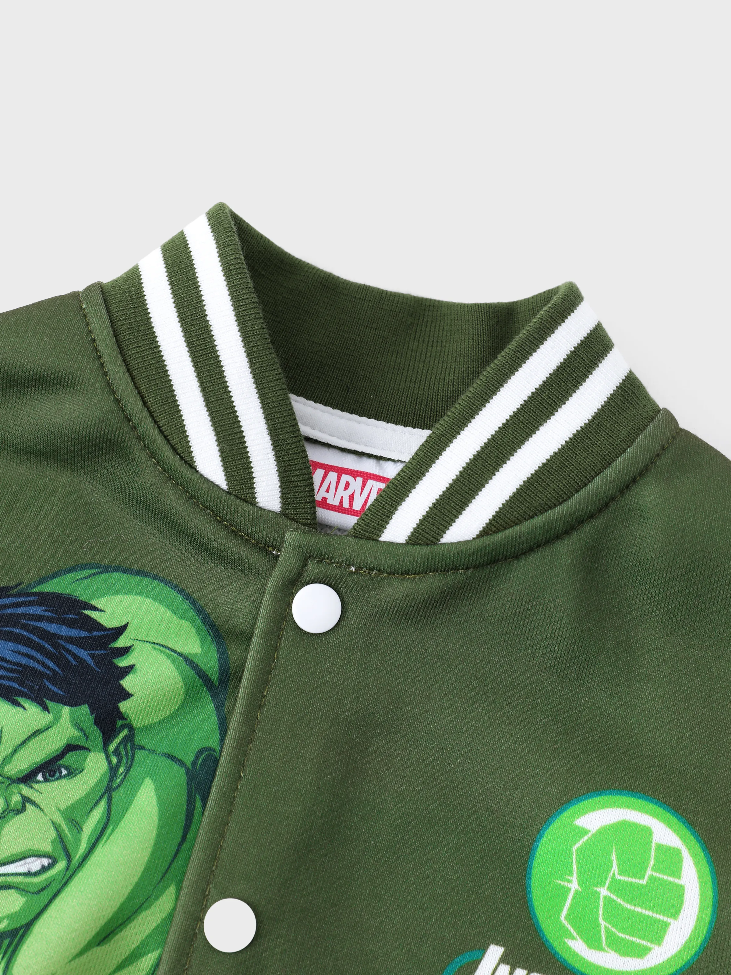 Marvel Toddler/Kids Boy Green Hulk Colorblock Bomber Jacket Green - Image 7