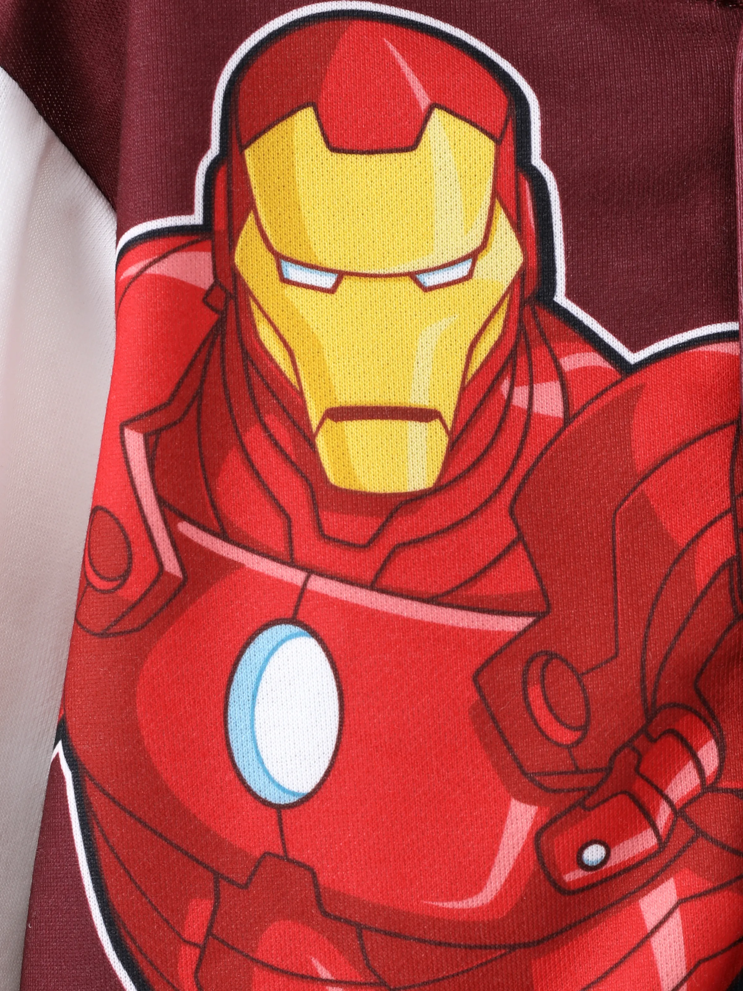 Marvel Toddler/Kids Boy Iron Man Colorblock Bomber Jacket Burgundy - Image 2