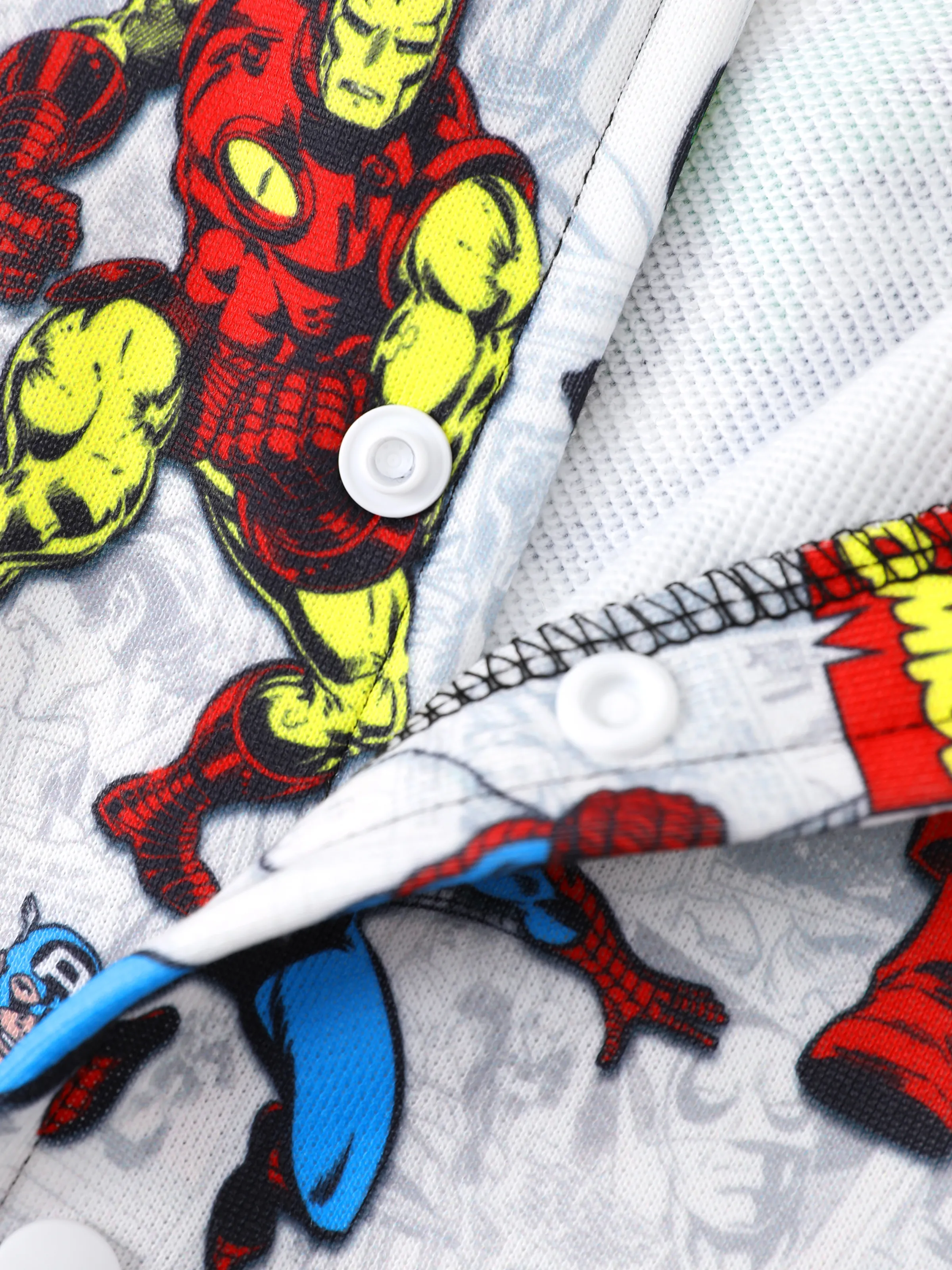 Marvel Toddler/Kids Boy Spider-Man/ Captain America/ IronMan/ Green Hulk Allover Print Stand Collar Jacket Black - Image 6