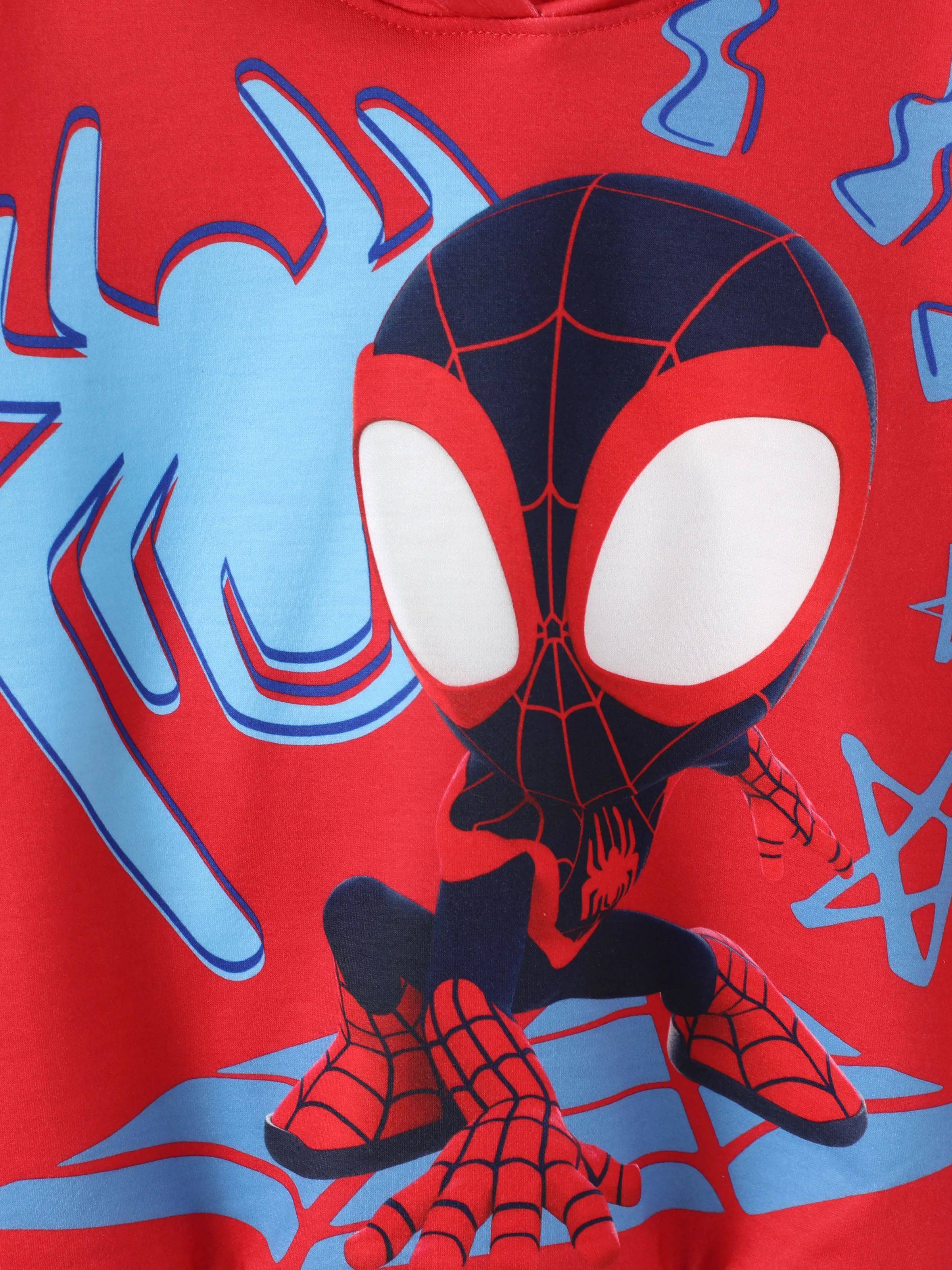 Marvel Toddler/Kids Boy Spider-Man Hooded Sweatshirt Red - Image 3