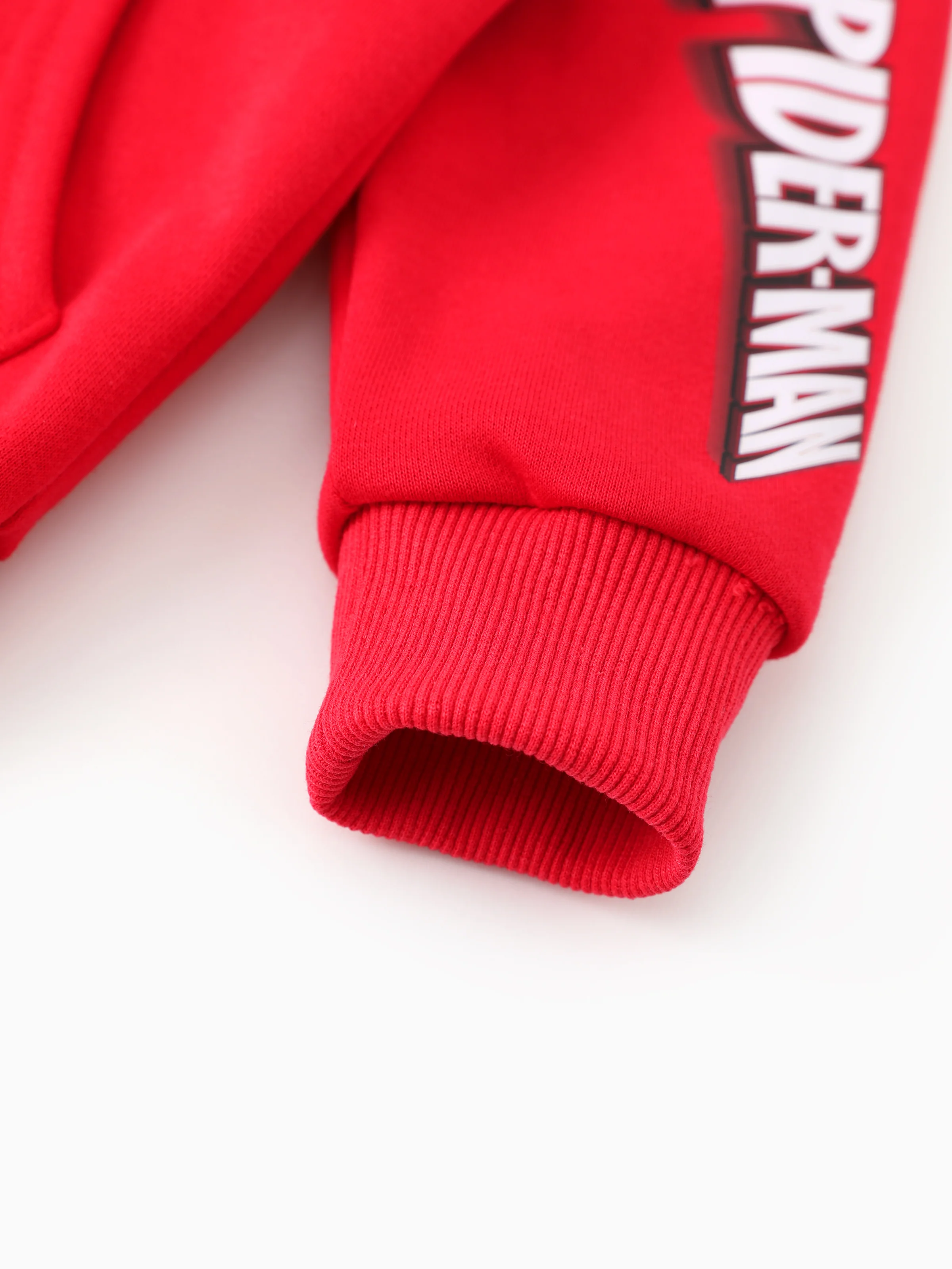 Marvel Toddler/Kids Boy Spider-Man Mask Pattern Zipper Kangaroo Pocket hooded Jacket Red - Image 10