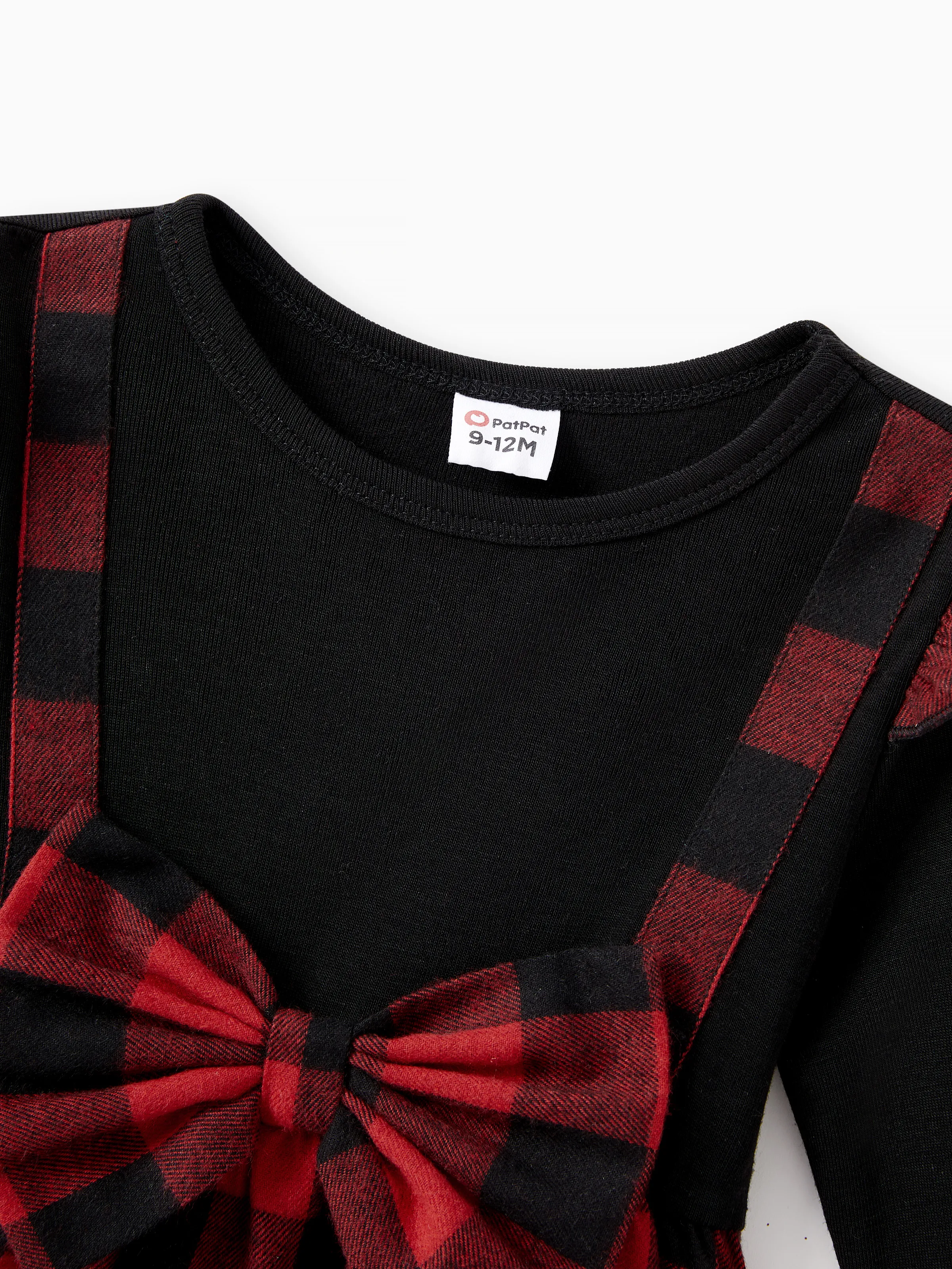 Matching Family Outfits Black and Red Plaid Co-ord Sets Hi-Low Flowy Hemline redblack - Image 14