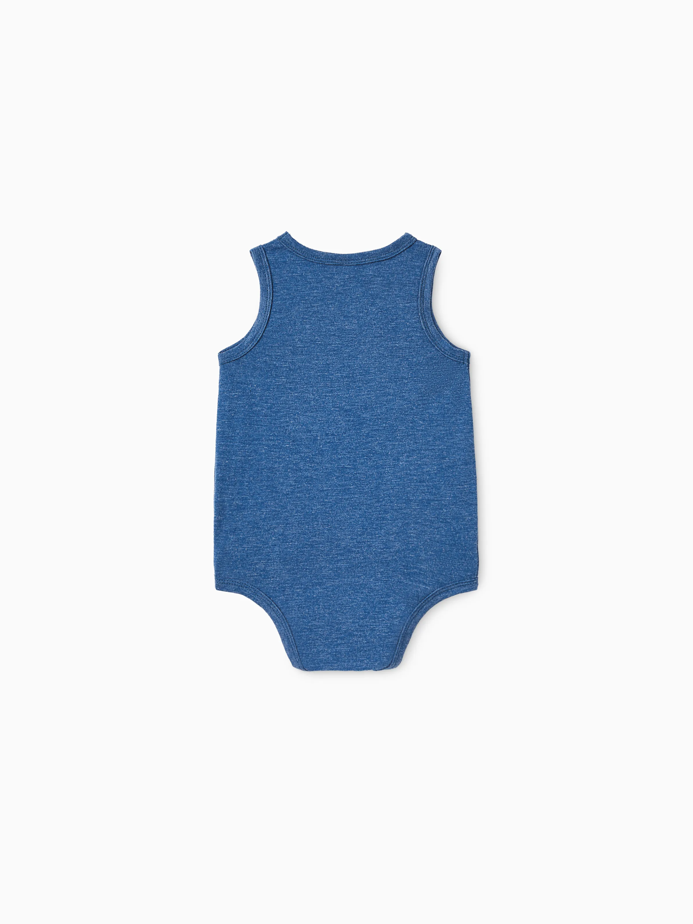 Independence Day Mommy and Me Patriotic Cherry Print Casual Sleeveless Dress Blue - Image 18