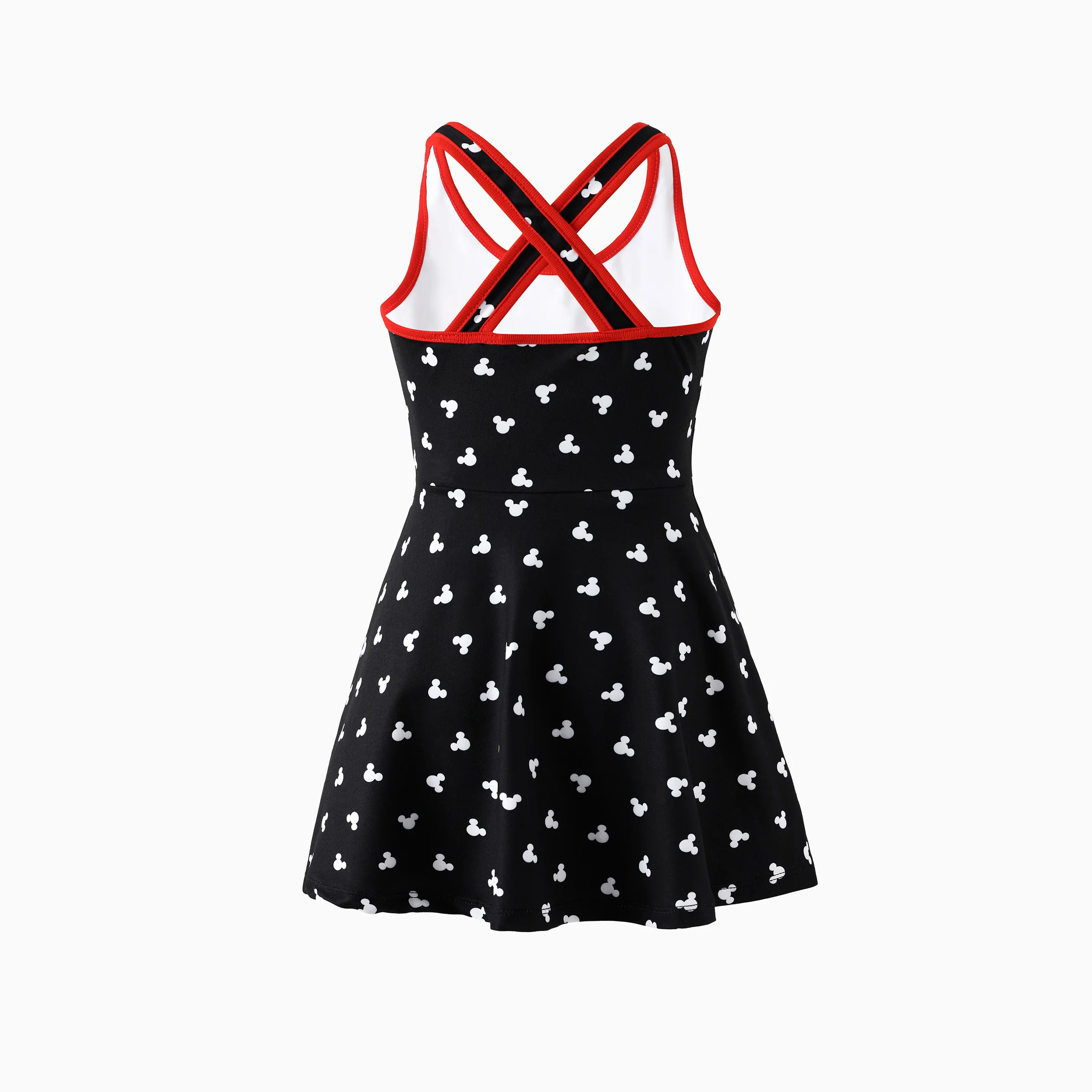 Disney Mickey and Friends Mommy and Me Family matching 1pc Mickey Mouse Allover Print Sporty Dress/Cotton Top /RomperExpression Casual Suits Family Set 3pcs Cotton Unisex Black - Image 11