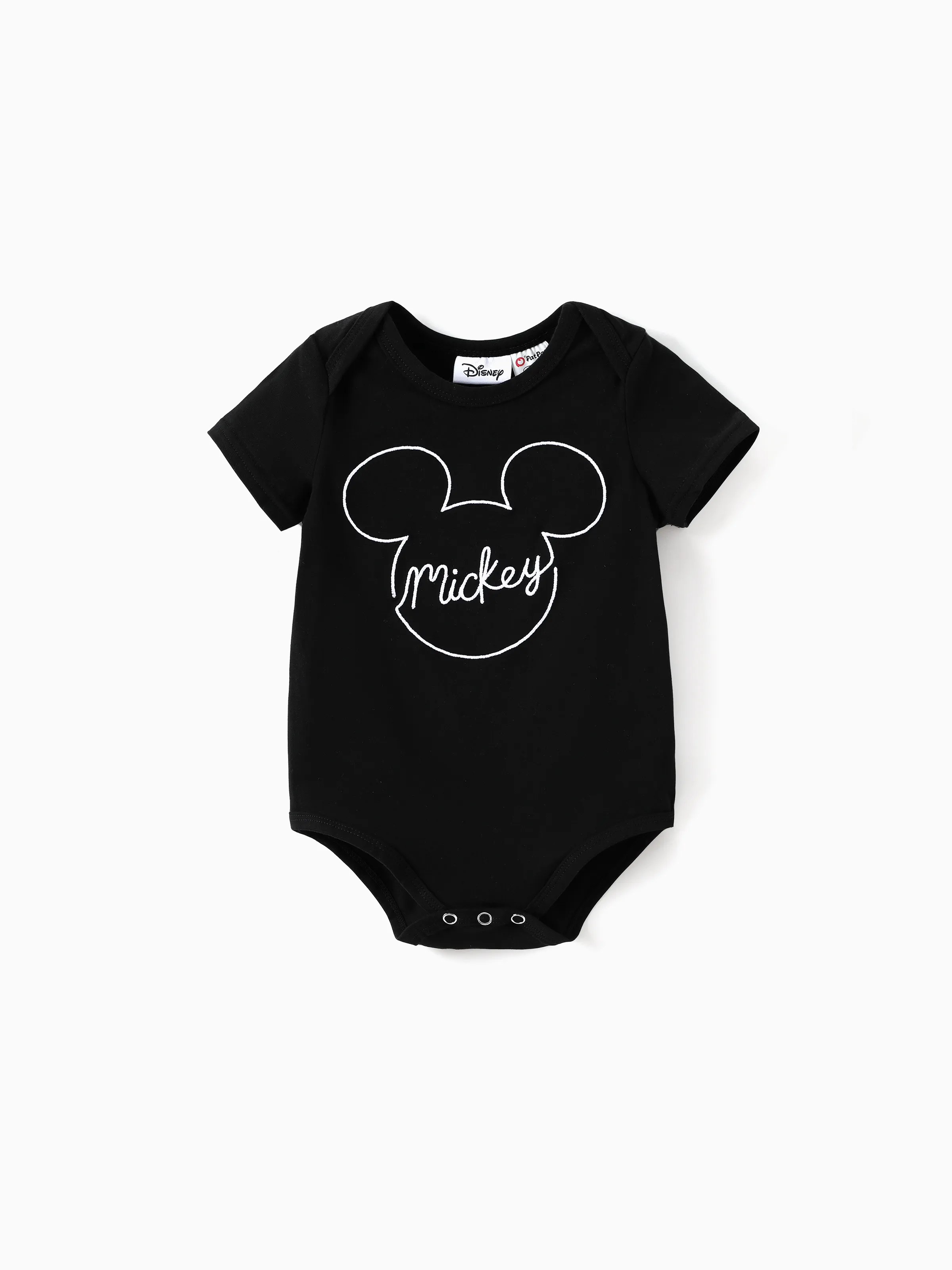 Disney Mickey and Friends Mommy and Me Family matching 1pc Mickey Mouse Allover Print Sporty Dress/Cotton Top /RomperExpression Casual Suits Family Set 3pcs Cotton Unisex Black - Image 13