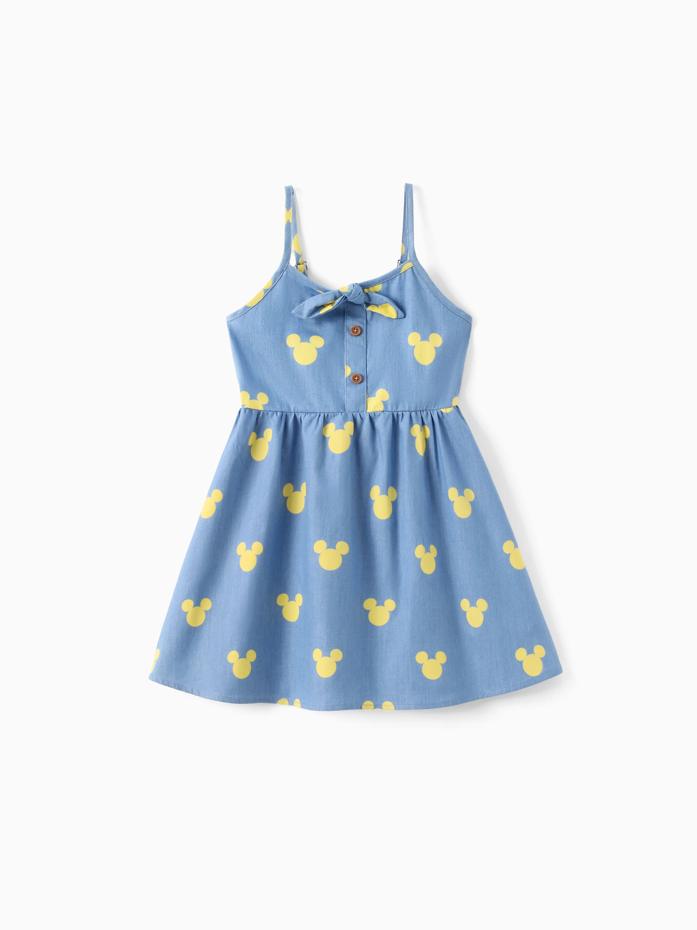 Disney Mickey and Friends Mommy and Me Family matching Mickey Mouse Allover Print Denim Dresse/Jumpsuit/T-shirt Blue - Image 11