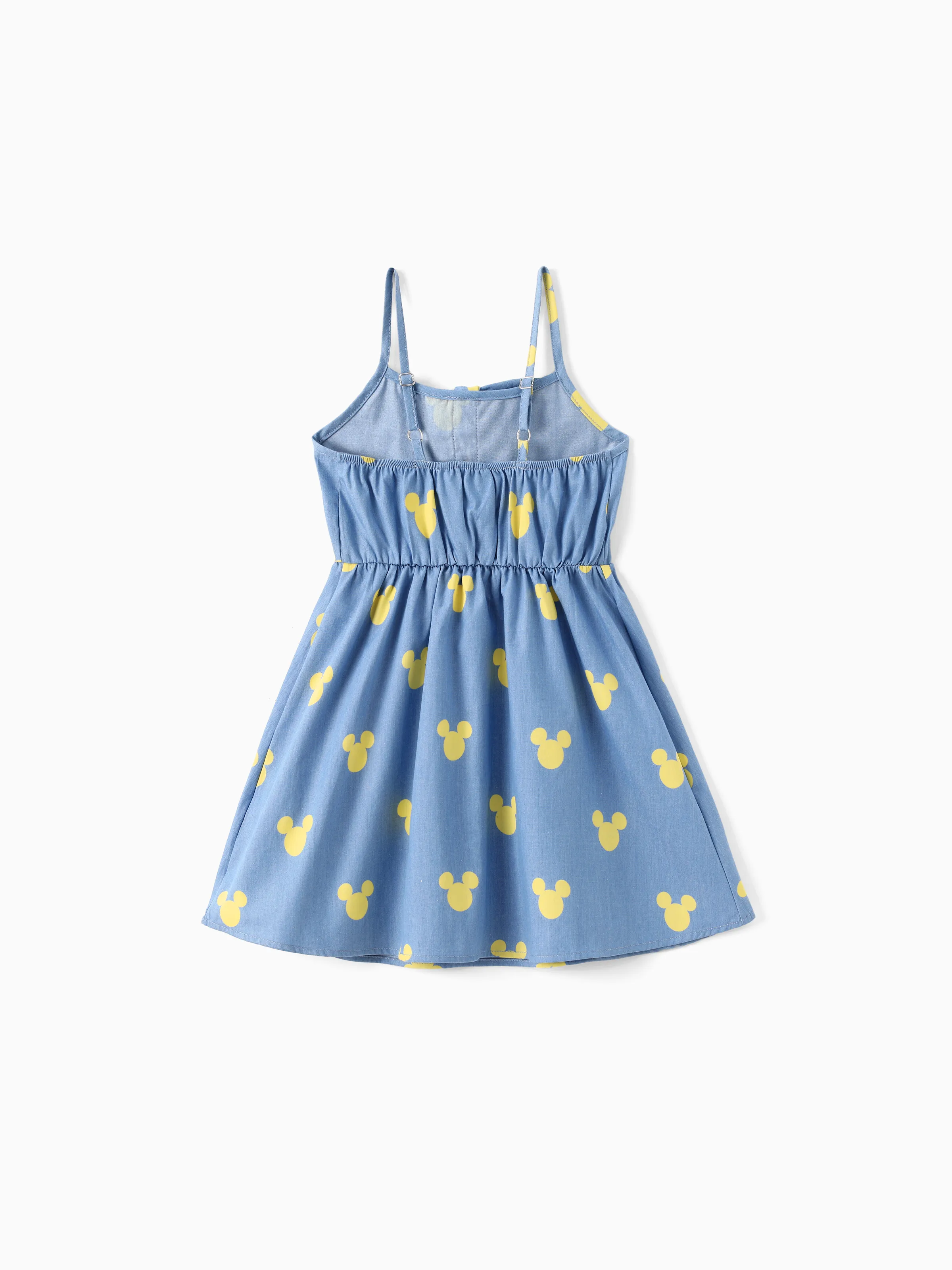 Disney Mickey and Friends Mommy and Me Family matching Mickey Mouse Allover Print Denim Dresse/Jumpsuit/T-shirt Blue - Image 12