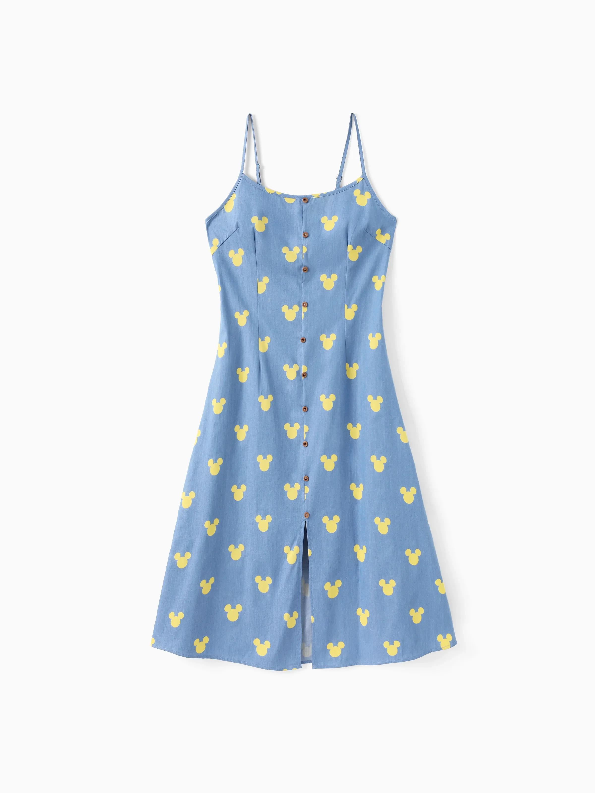 Disney Mickey and Friends Mommy and Me Family matching Mickey Mouse Allover Print Denim Dresse/Jumpsuit/T-shirt Blue - Image 6
