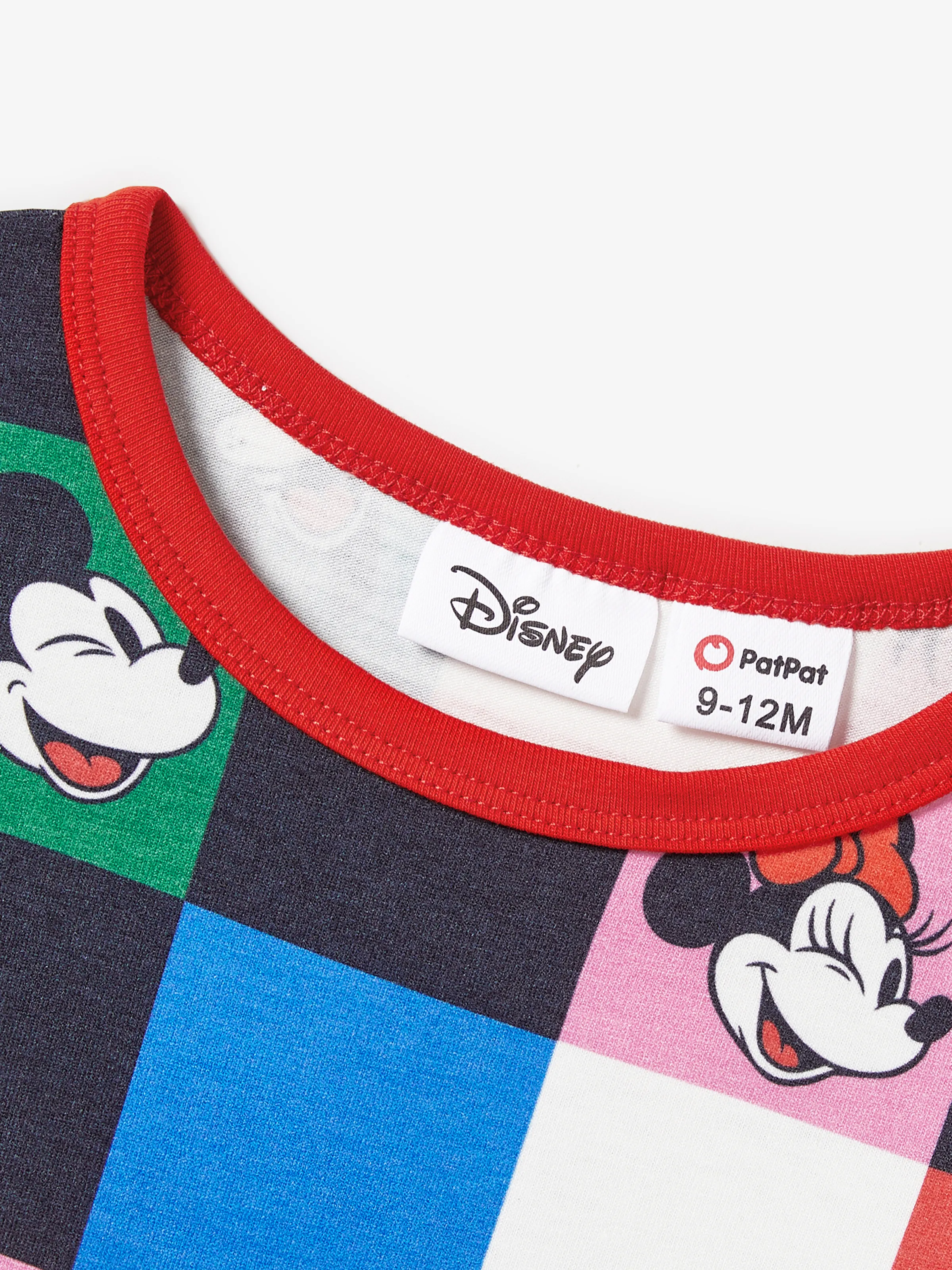 Disney Mickey and Friends Mommy and Me Family Matching Naia™ Colorful Checkered Pattern Top/Sleeveless Dress/Onesie Multi-color - Image 13