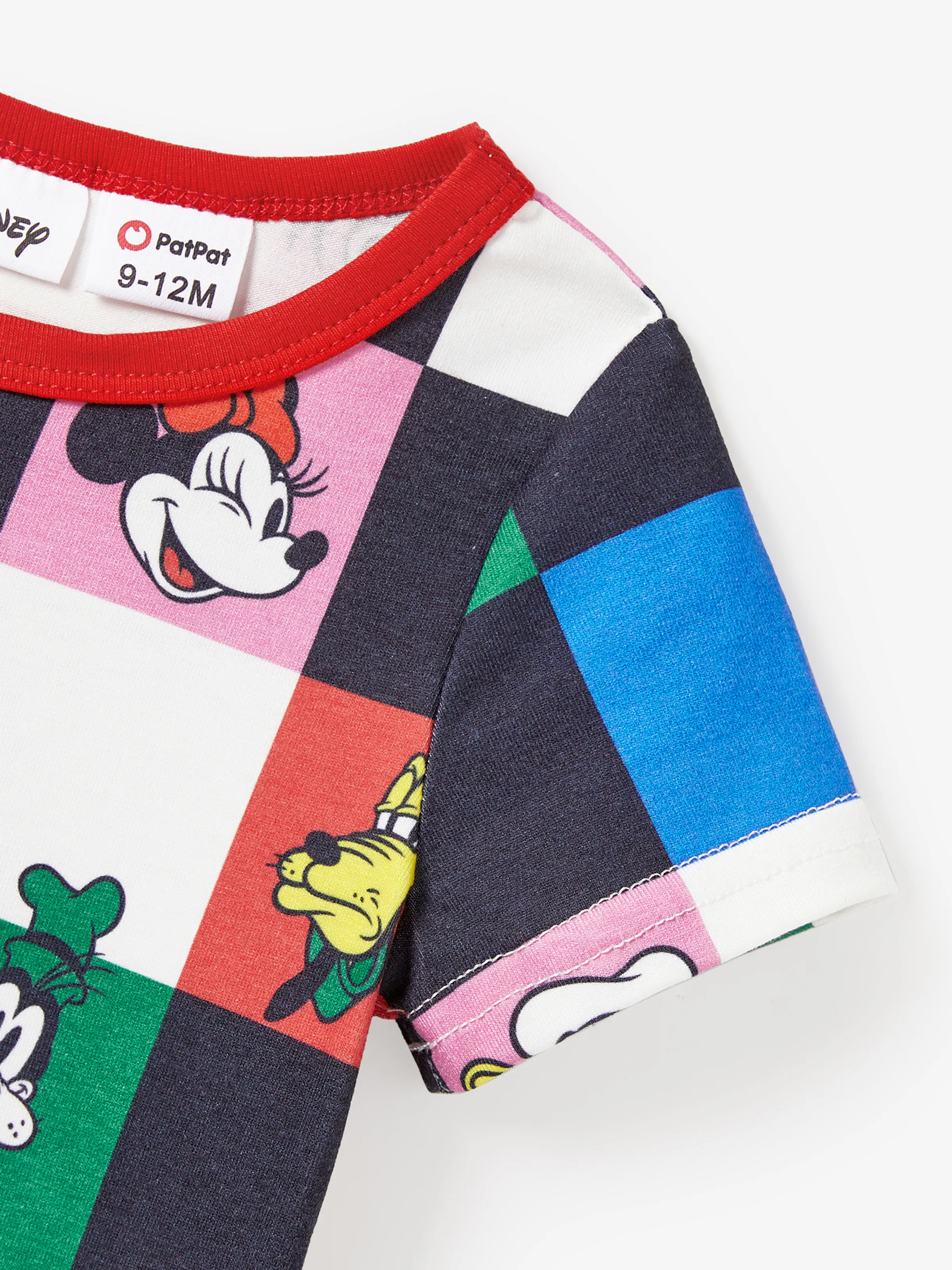 Disney Mickey and Friends Mommy and Me Family Matching Naia™ Colorful Checkered Pattern Top/Sleeveless Dress/Onesie Multi-color - Image 14