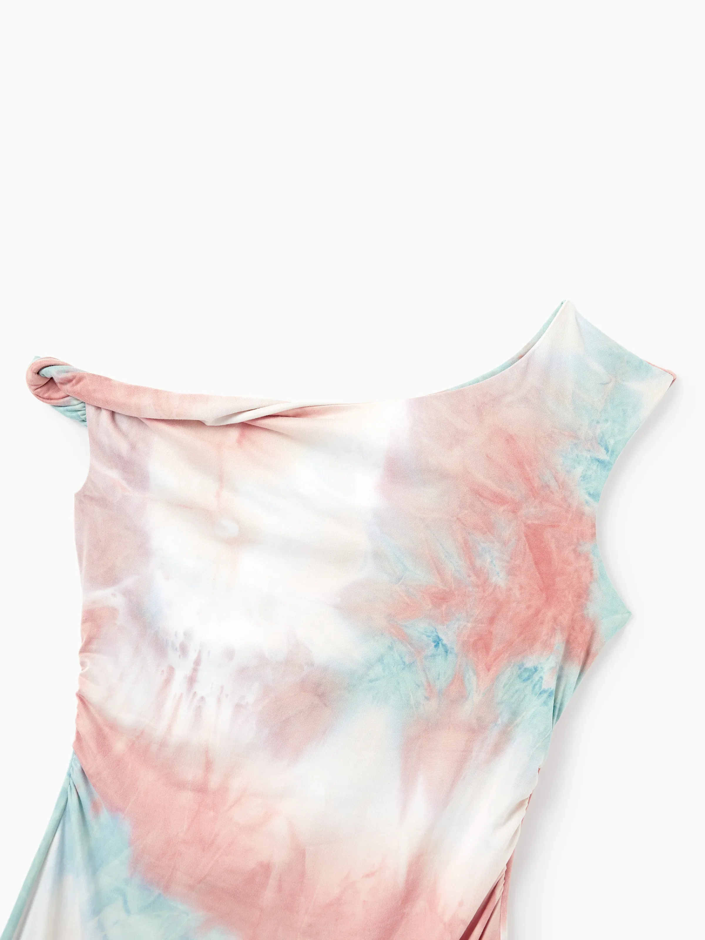 Mommy and Me Matching Tie Dye Dress Set for Women, Girls & Baby Romper
 Multi-color - Image 5