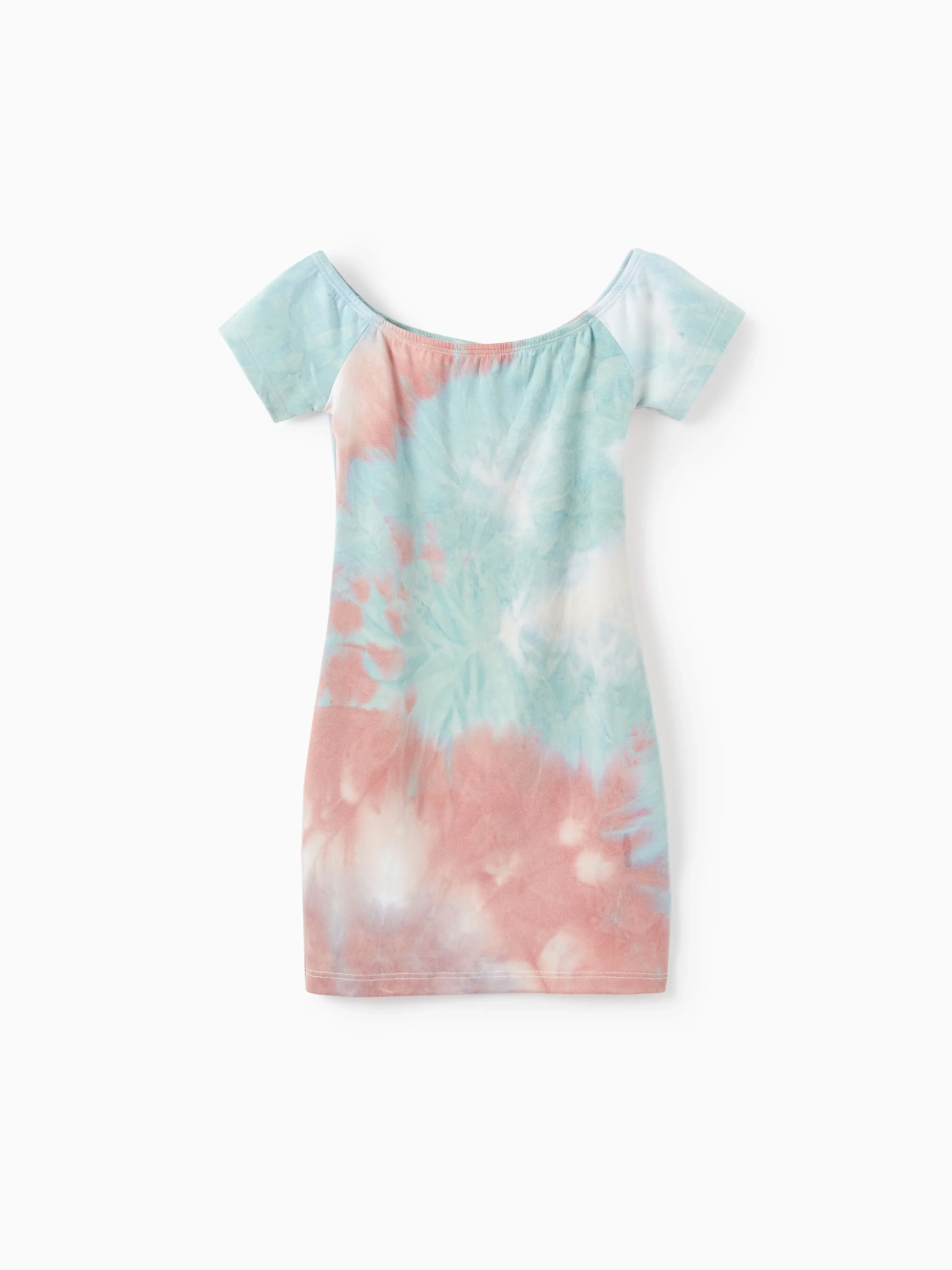 Mommy and Me Matching Tie Dye Dress Set for Women, Girls & Baby Romper
 Multi-color - Image 7