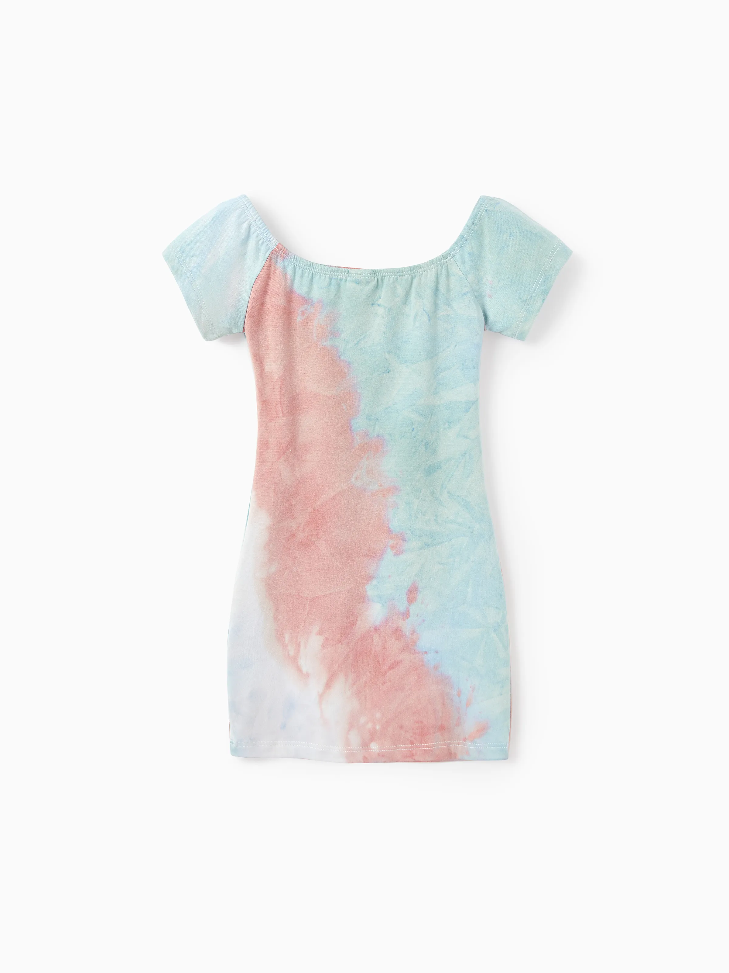 Mommy and Me Matching Tie Dye Dress Set for Women, Girls & Baby Romper
 Multi-color - Image 8