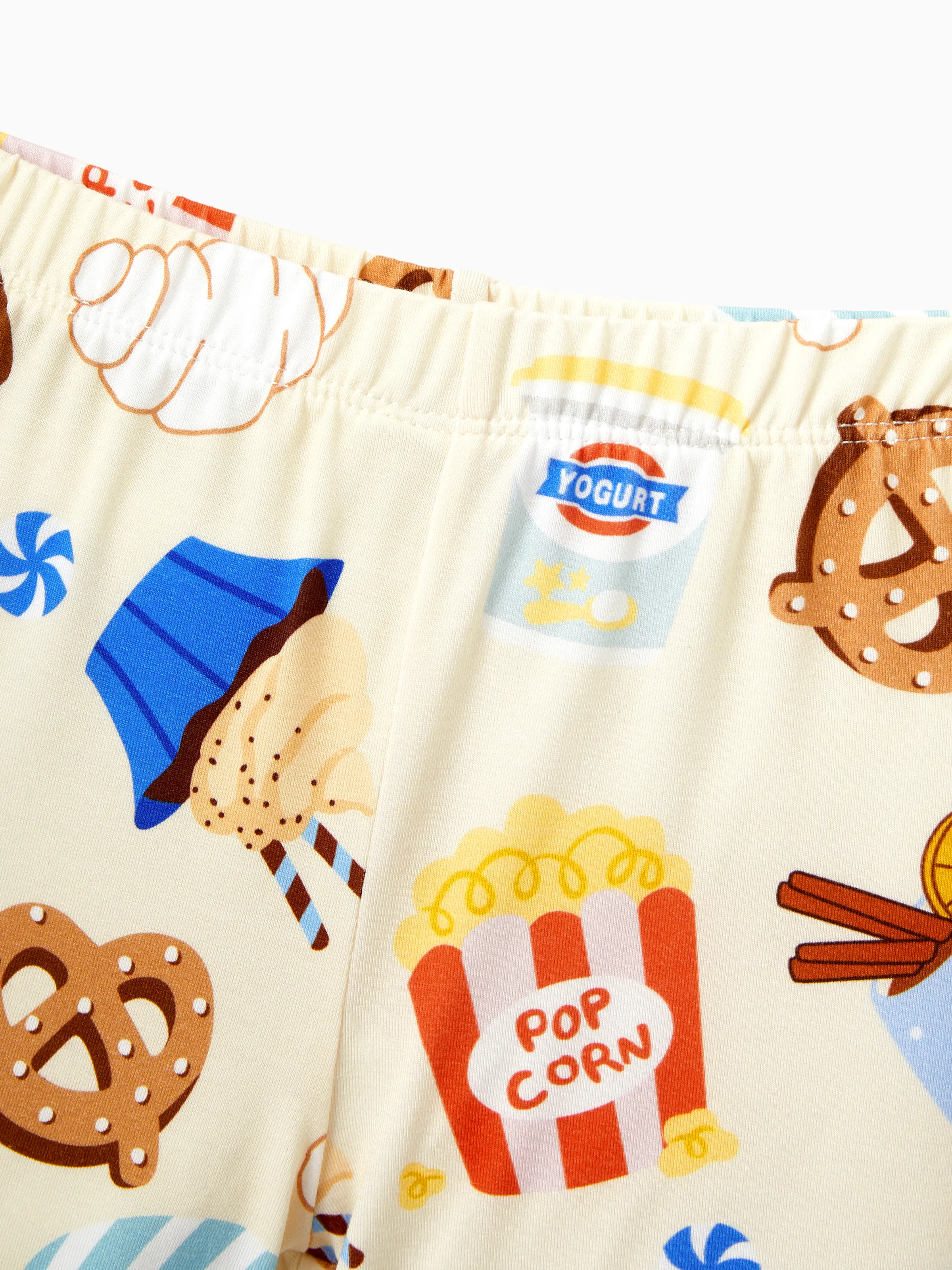 Mommy & me Bamboo Pajamas Buttery Soft Bamboo Viscose PJs for Men Women Kids Toddler Baby, Cozy Dessert Print Short-sleeve Sleepwear Blue - Image 16