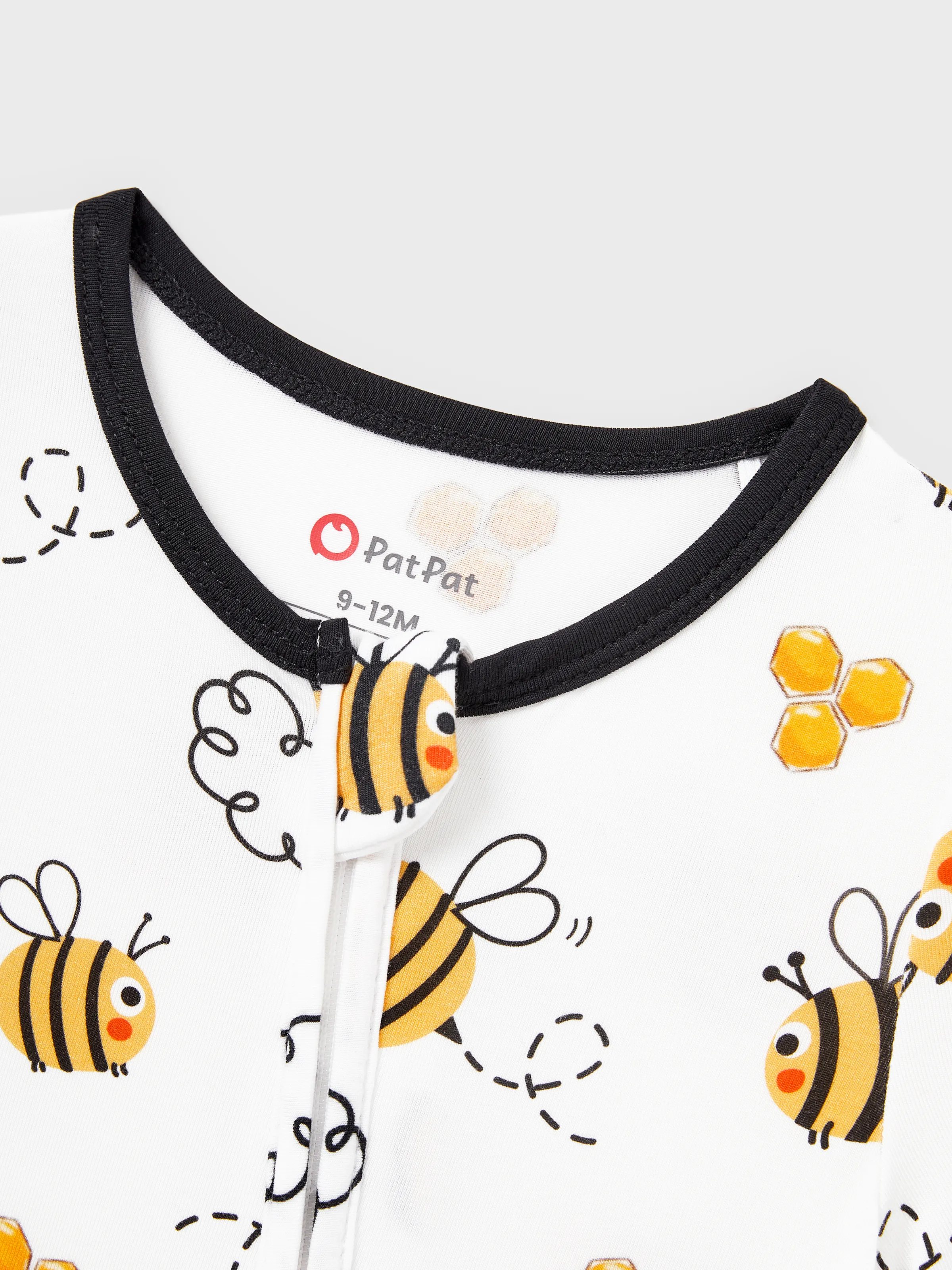 Mommy & me Bamboo Pajamas Soft Bamboo Viscose PJs for Men Women Kids Toddler, Cute Bee Print Sleepwear with Short Sleeve Top and Long Pants White - Image 22