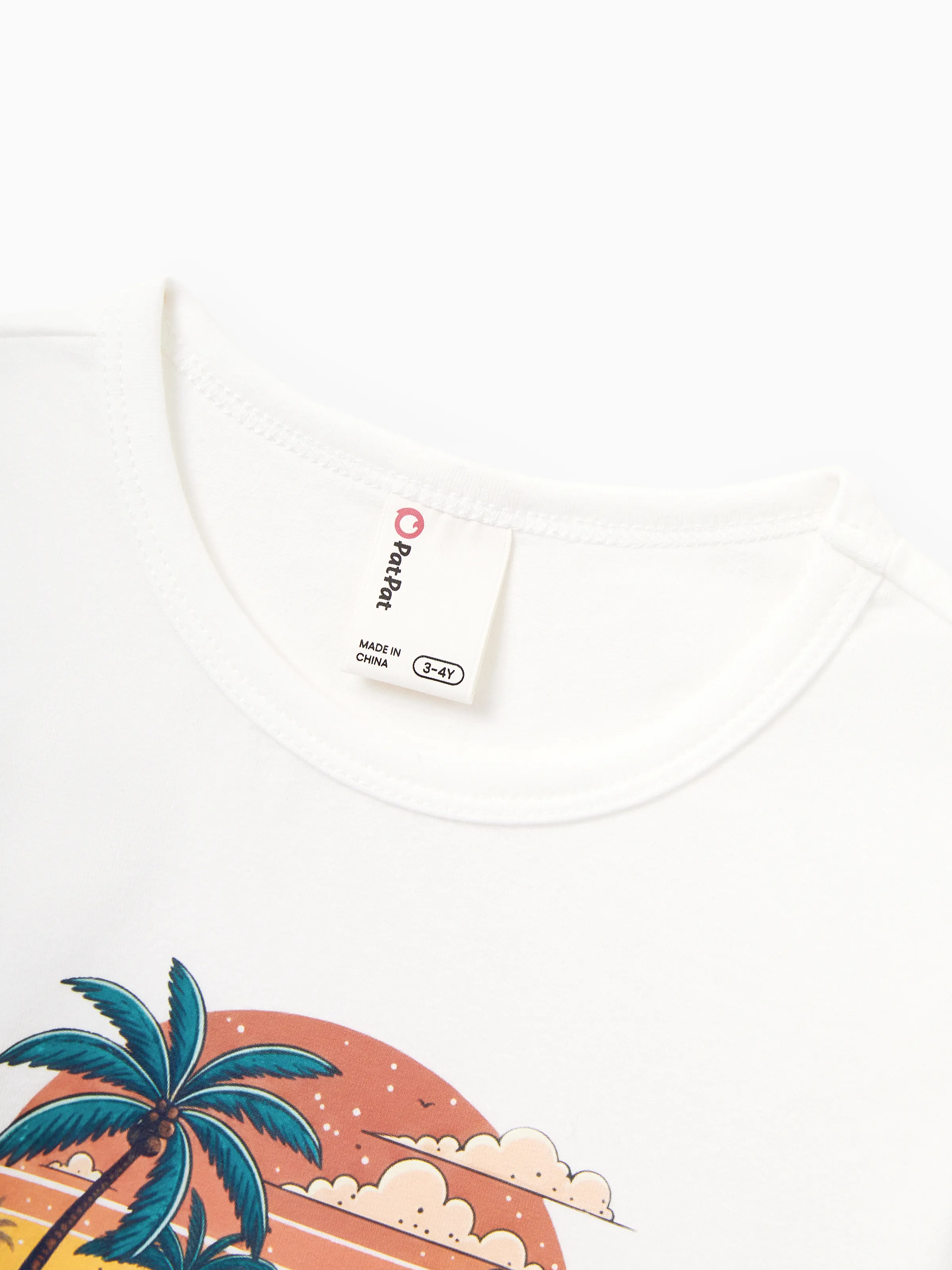Mommy & me "Family Vacation" Graphic Cotton Tees Tropical Surf Print T-Shirt Multi-color - Image 10
