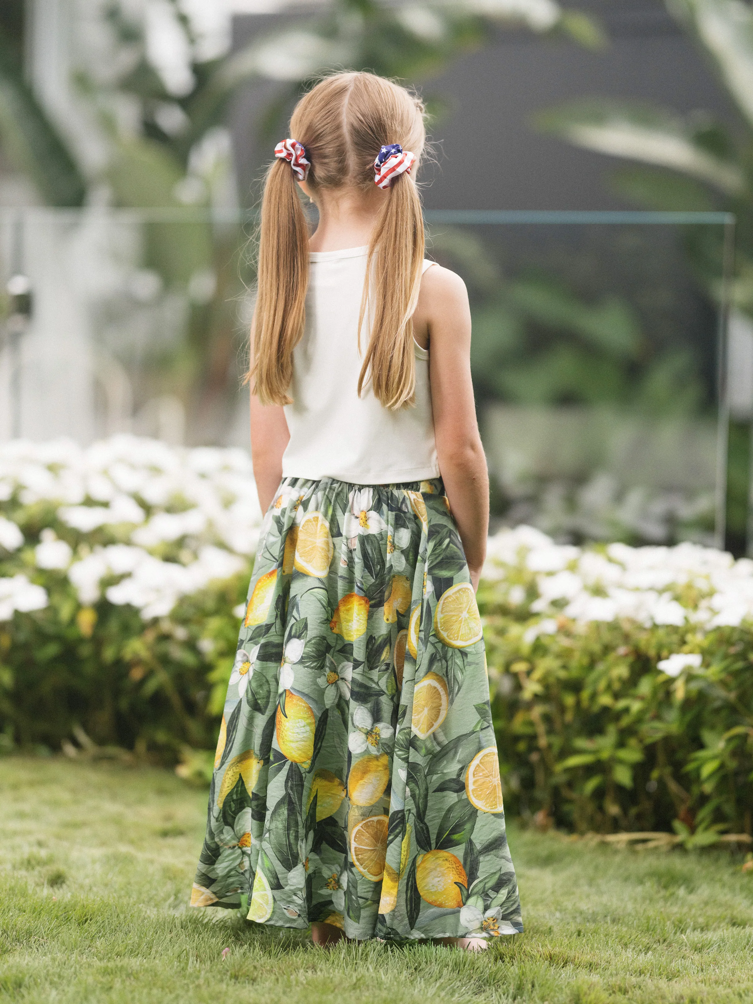 Matching Family Outfits Lemon Print Hawaiian Shirts & Summer Dresses Tropical Vacation Clothes for Men, Women & Kids Green - Image 10