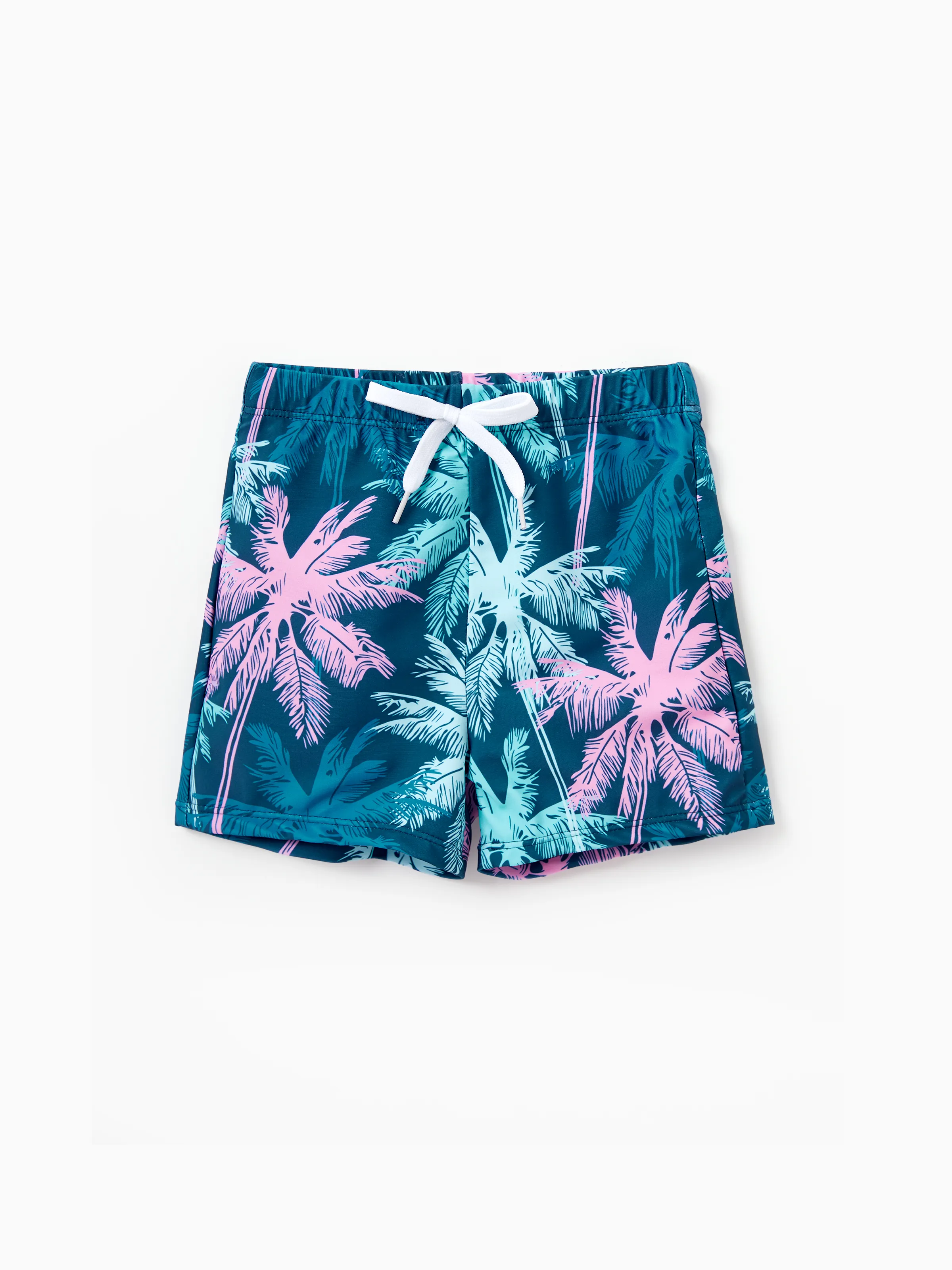 Mommy & me Swimsuits Tropical Palm Tree Print, Mommy and Me Ruffle two-piece Swimsuit, Beach Vacation Swimwear Turquoise - Image 20