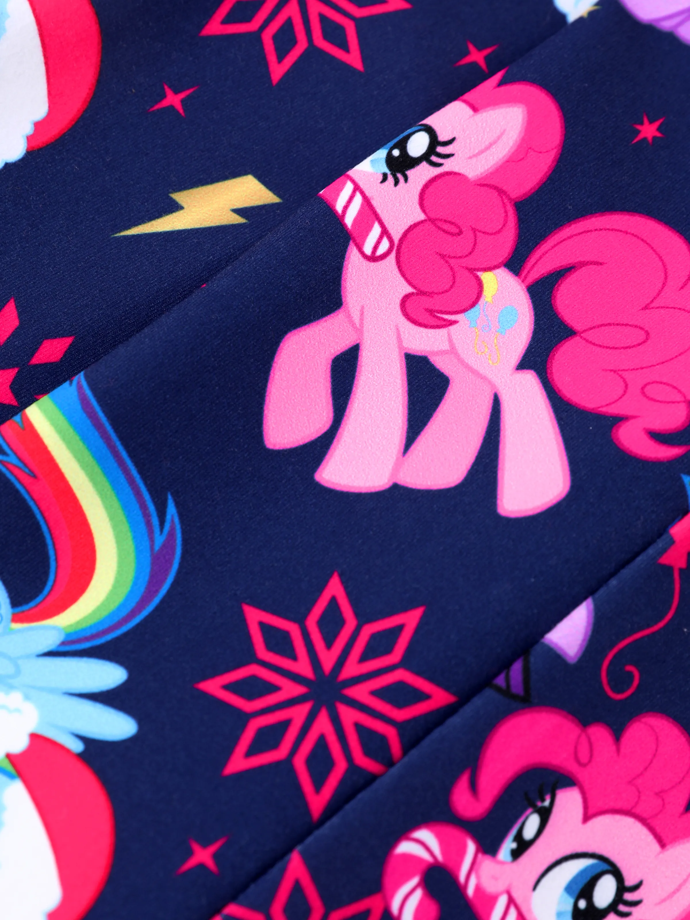 My Little Pony Toddler Girl 2pcs Ruffled Sweatshirt and Flared Leggings Set Hot Pink - Image 2