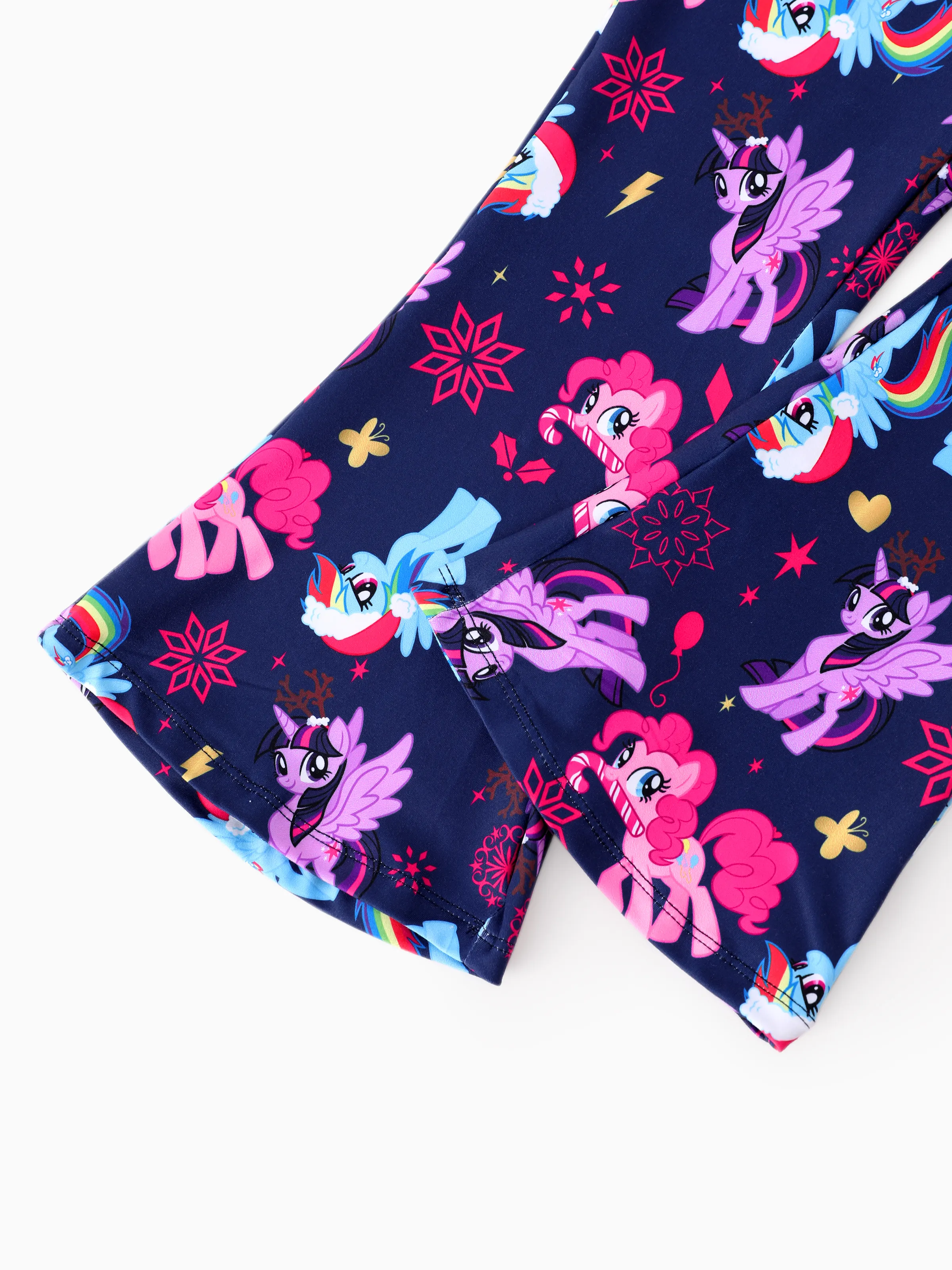 My Little Pony Toddler Girl 2pcs Ruffled Sweatshirt and Flared Leggings Set Hot Pink - Image 9
