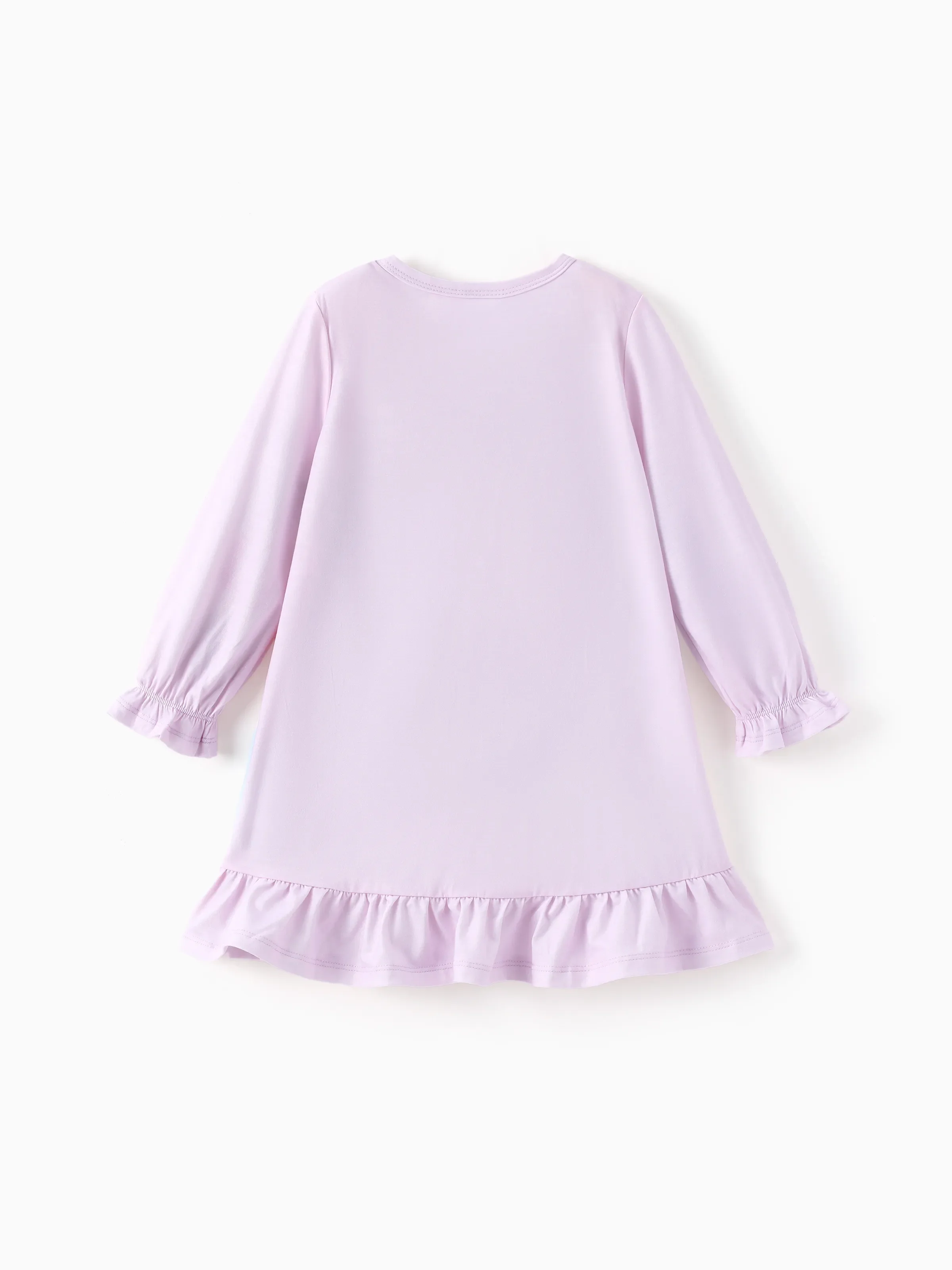 My Little Pony Toddler Girl Casual Ruffle Pajamas Nightgown Light Purple - Image 2