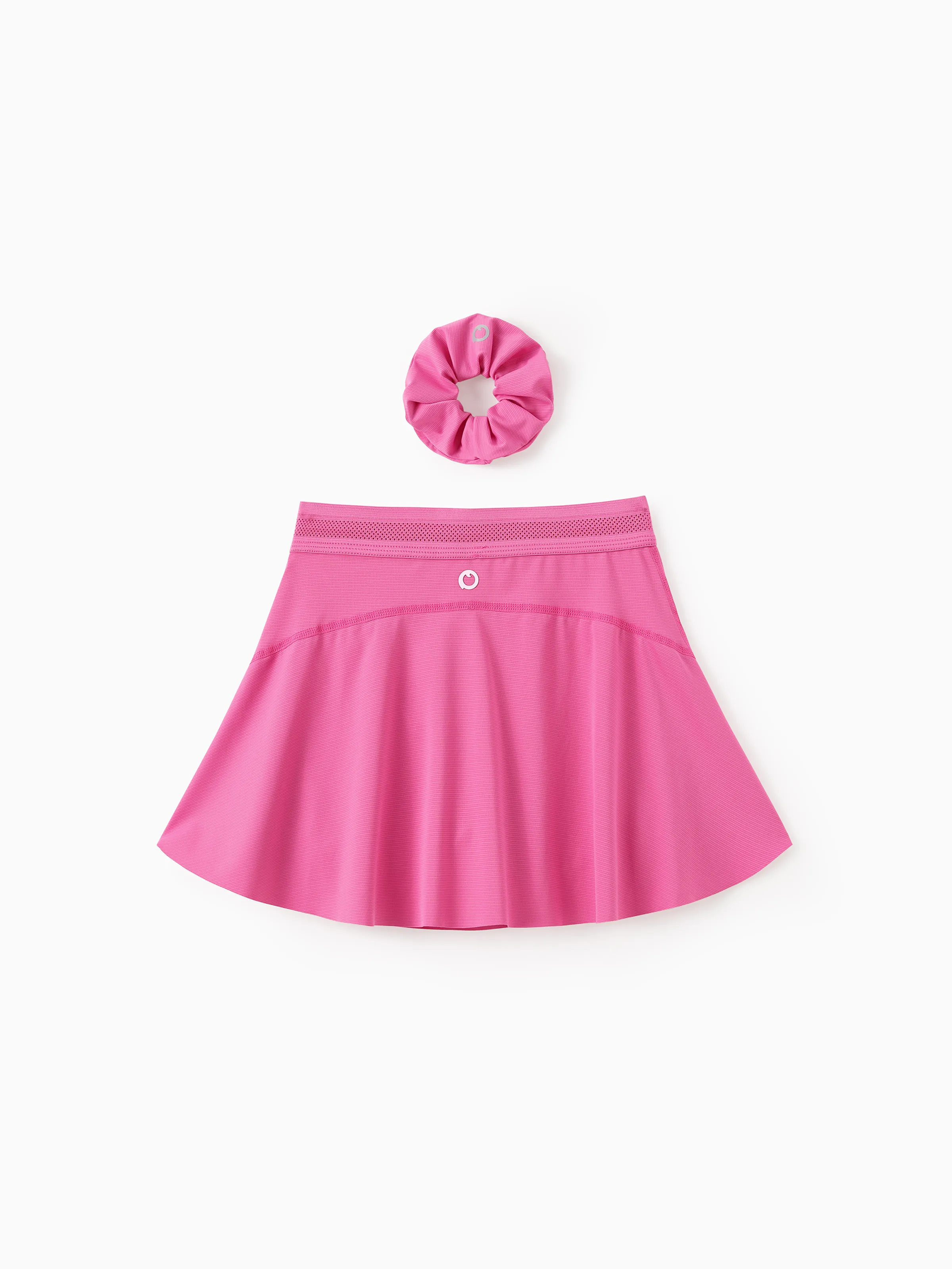 PatPat Rapidair activewear Kid Girl Athletic 2 in 1 Tennis Skort with Bamboo Viscose Shorts & Pocket Hot Pink - Image 2