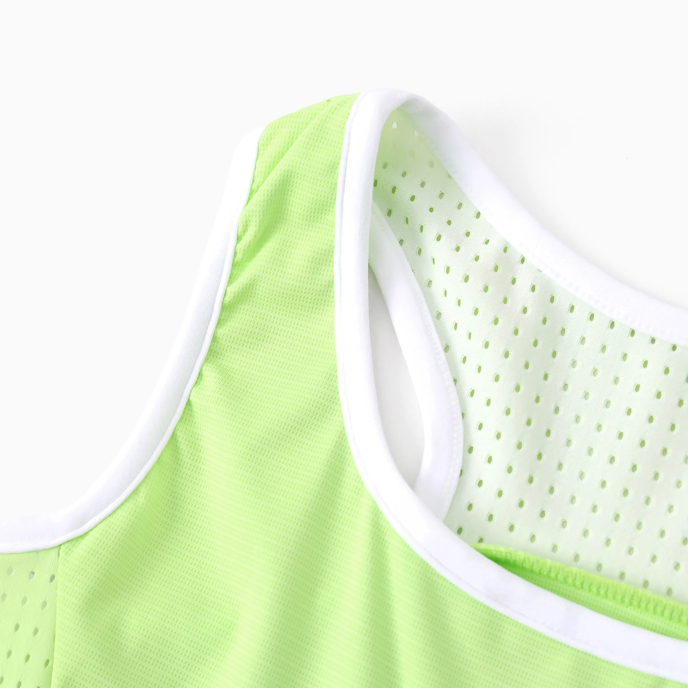 PatPat Rapidair activewear Kid Girl Tennis Dress with Headband & Shorts with Pockets Green - Image 3