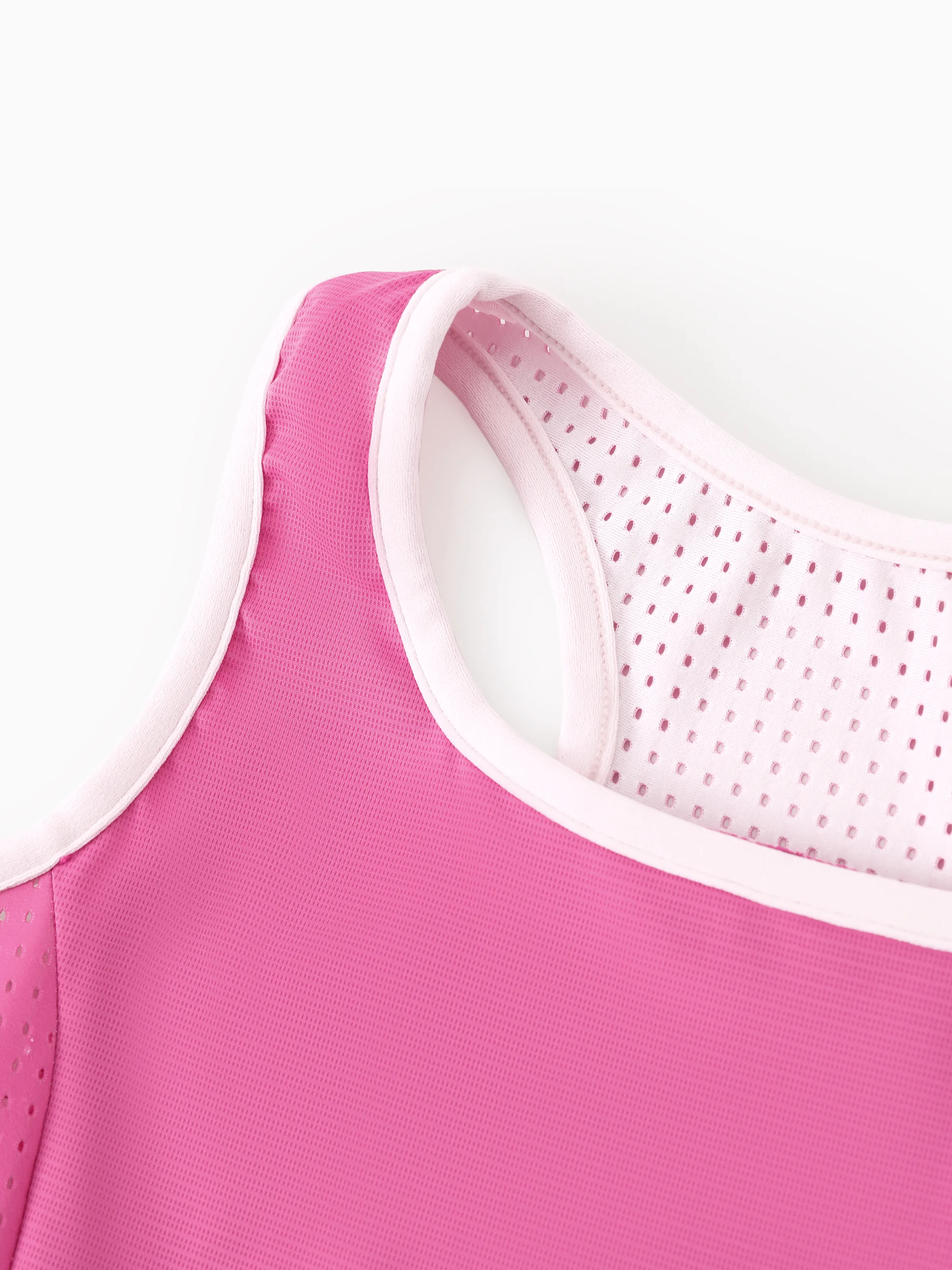 PatPat Rapidair activewear Kid Girl Tennis Dress with Headband & Shorts with Pockets Hot Pink - Image 3