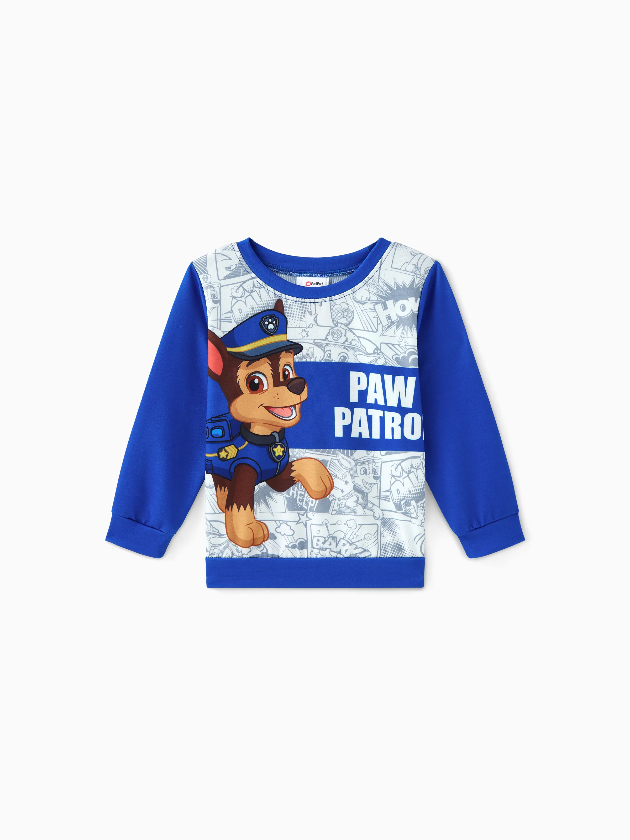 PAW Patrol 2pcs Toddler Boy Chase Pullover Sweatshirt with Pants Set Blue - Image 2