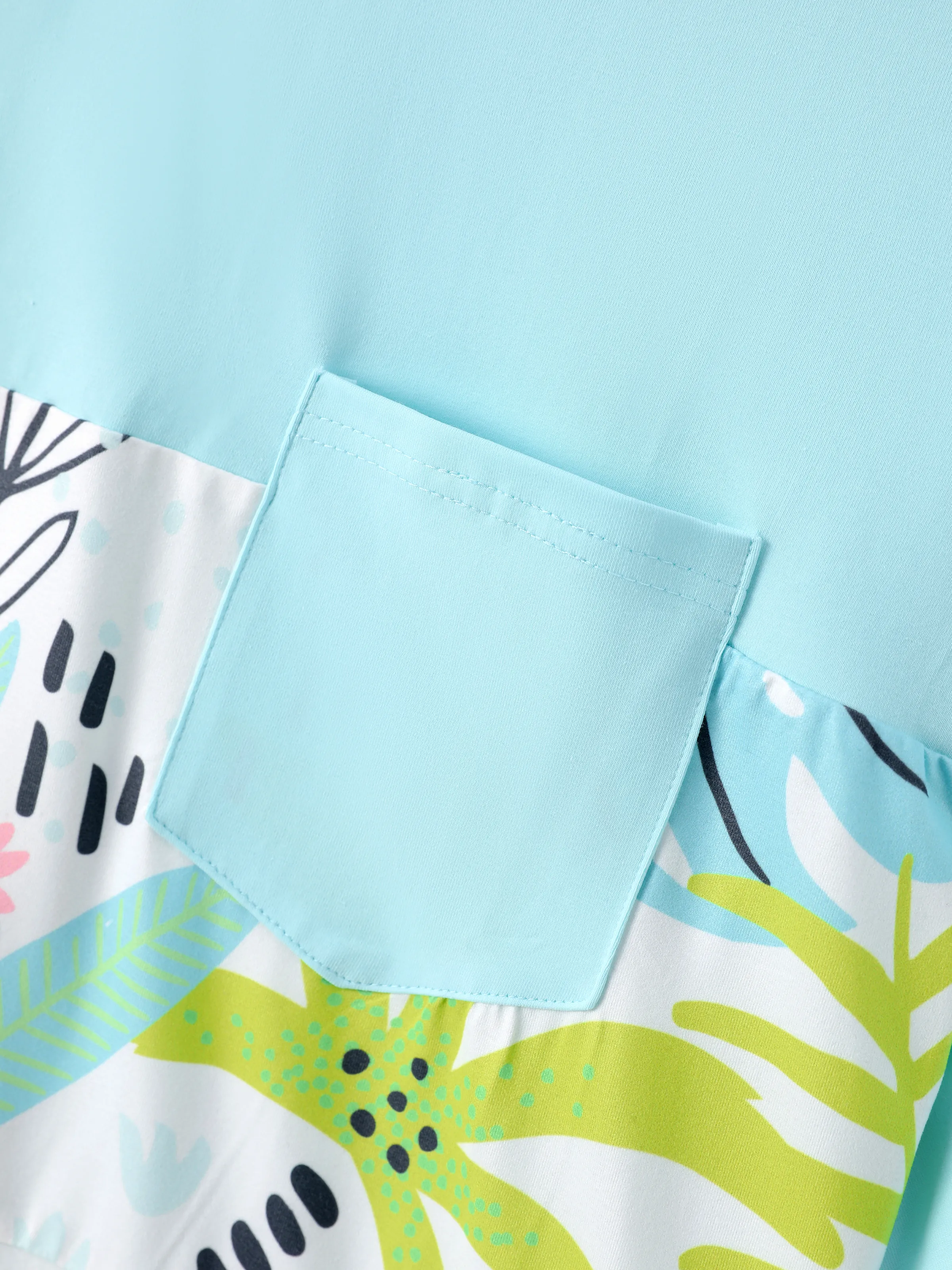 PAW Patrol Daddy & Daughter Floral Dress with Built-in Shorts & Pockets/ Cotton Top Turquoise - Image 10