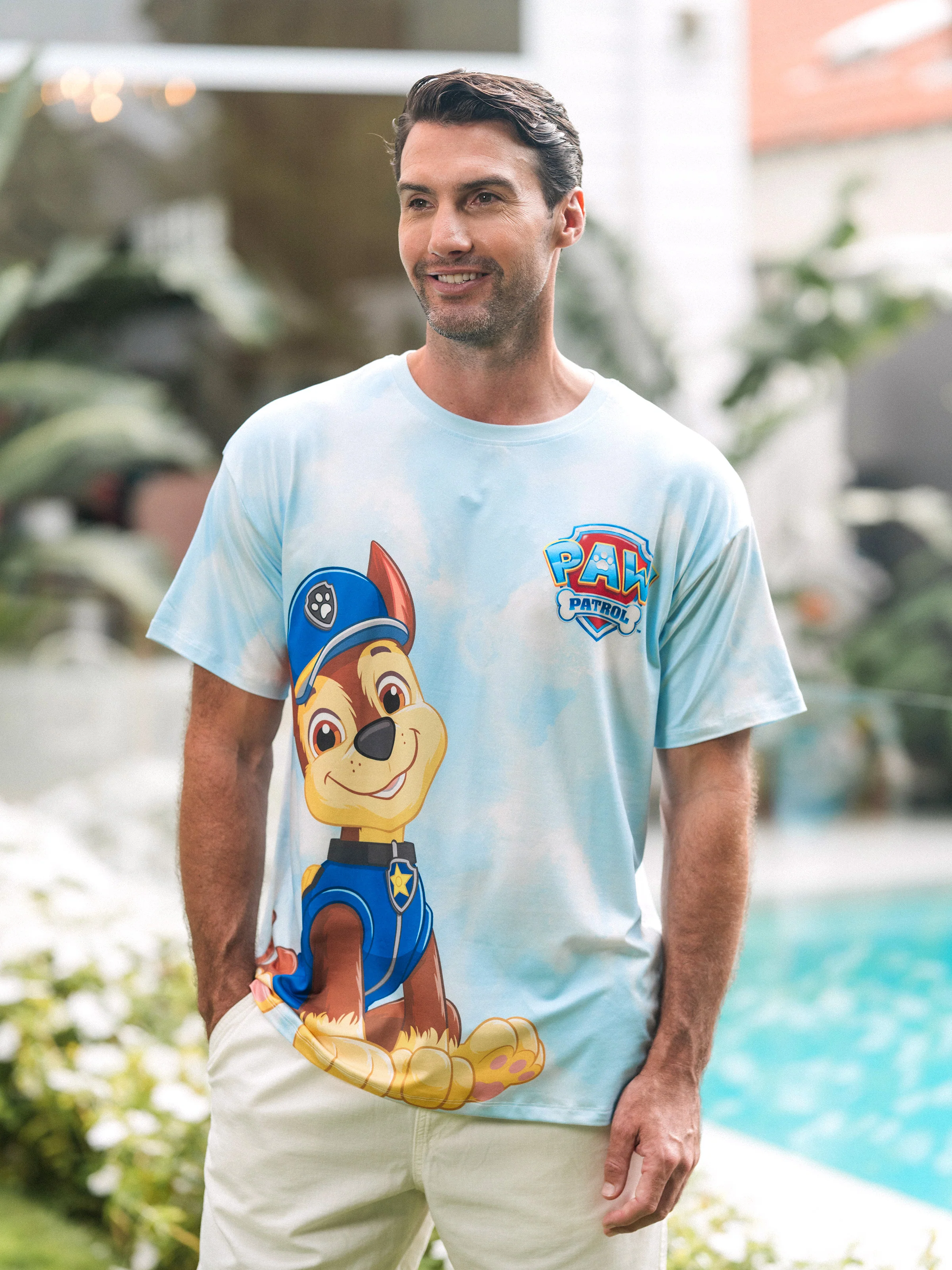 PAW Patrol Daddy & Daughter Casual Tie-dye Printed Tee Multi-color - Image 4