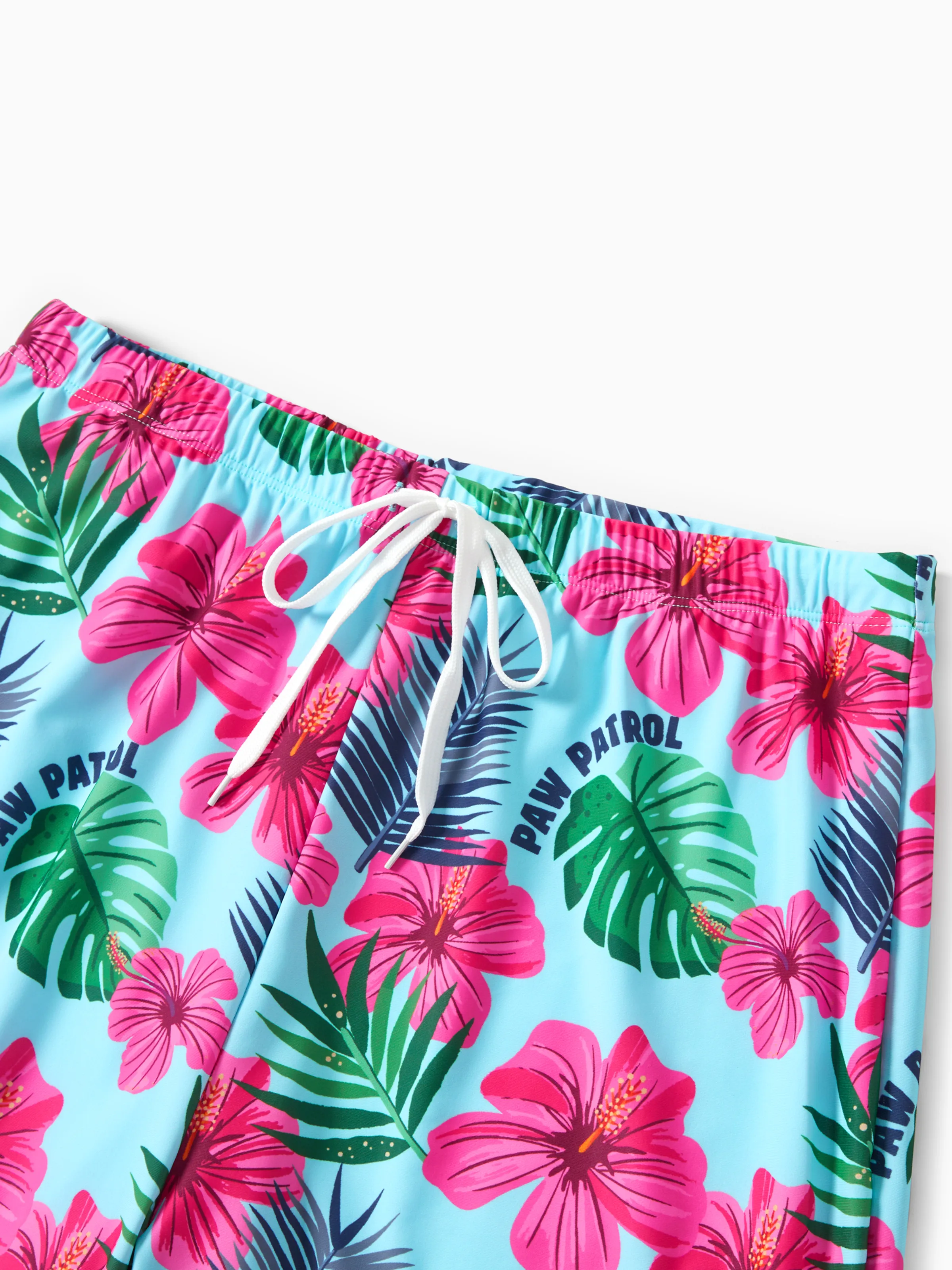 PAW Patrol Daddy & Son Large Flower All-over Print Swimsuit Roseo - Image 4