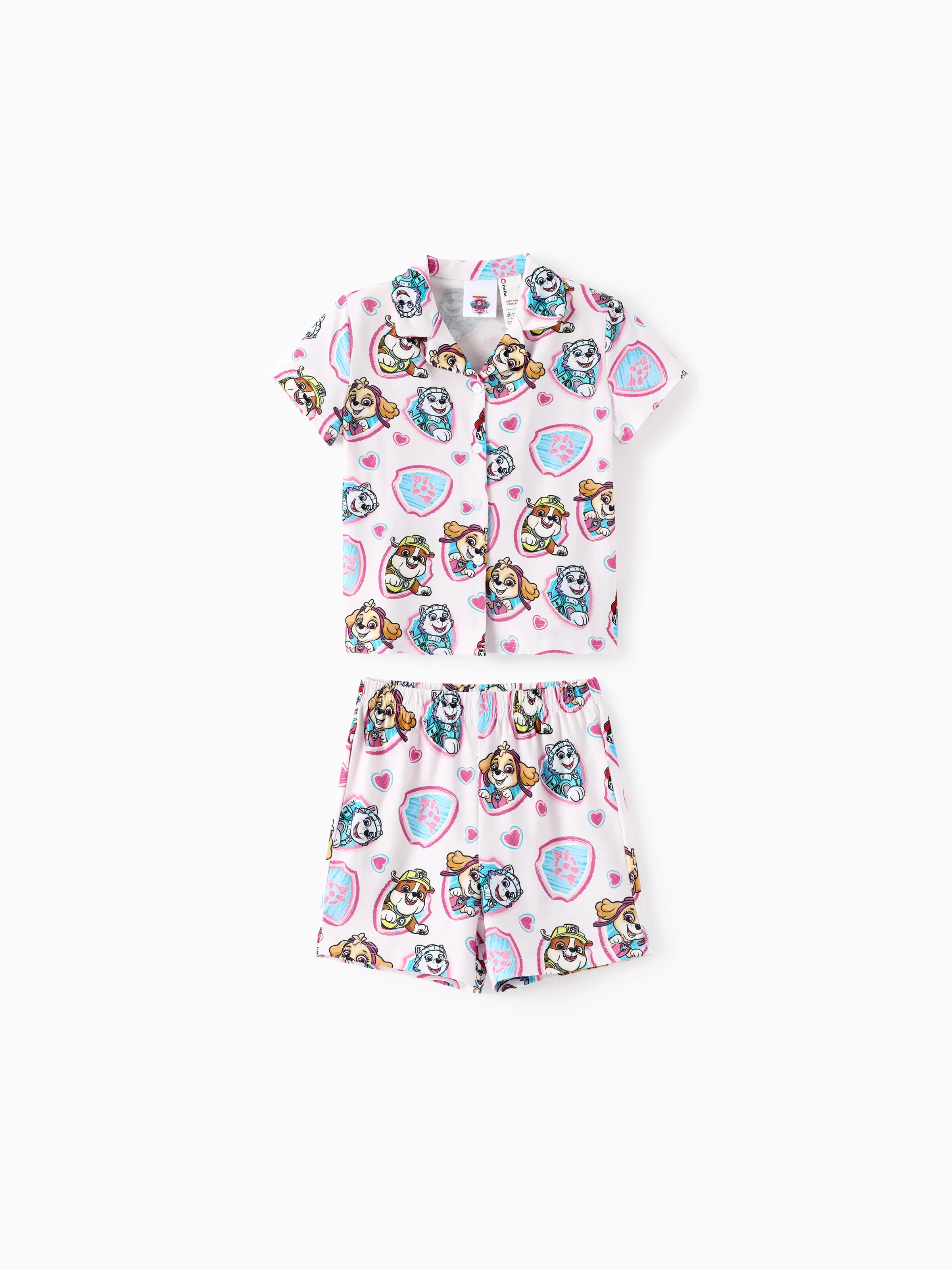 PAW Patrol Matching Family Casual Stripe Lapel Pajamas Sets with Flame Resistant Color block - Image 7