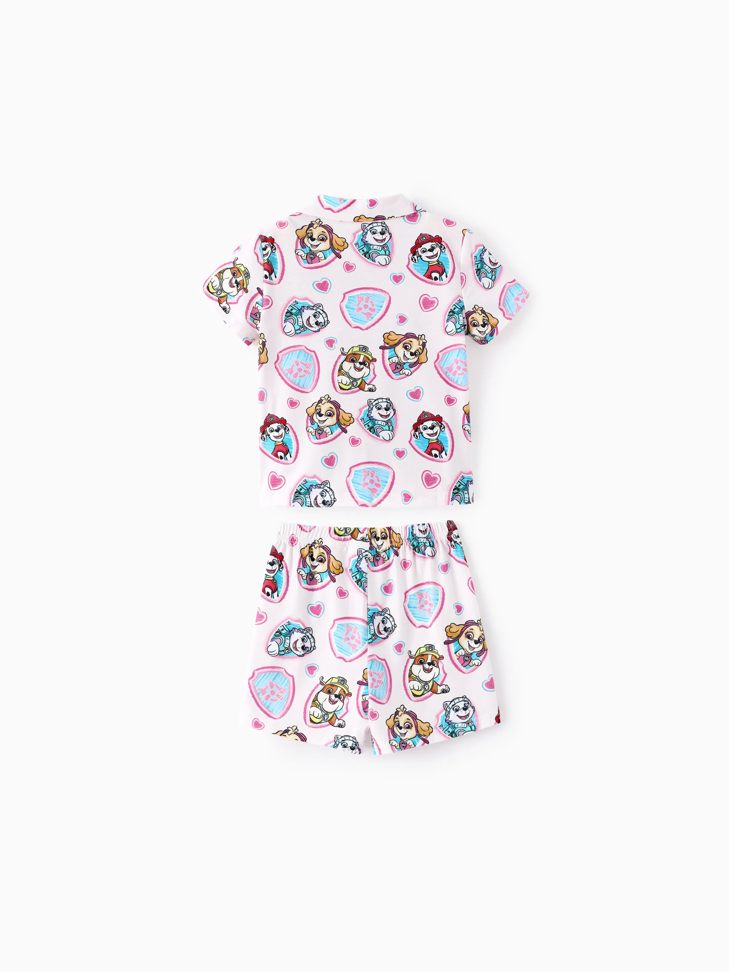 PAW Patrol Matching Family Casual Stripe Lapel Pajamas Sets with Flame Resistant Color block - Image 8