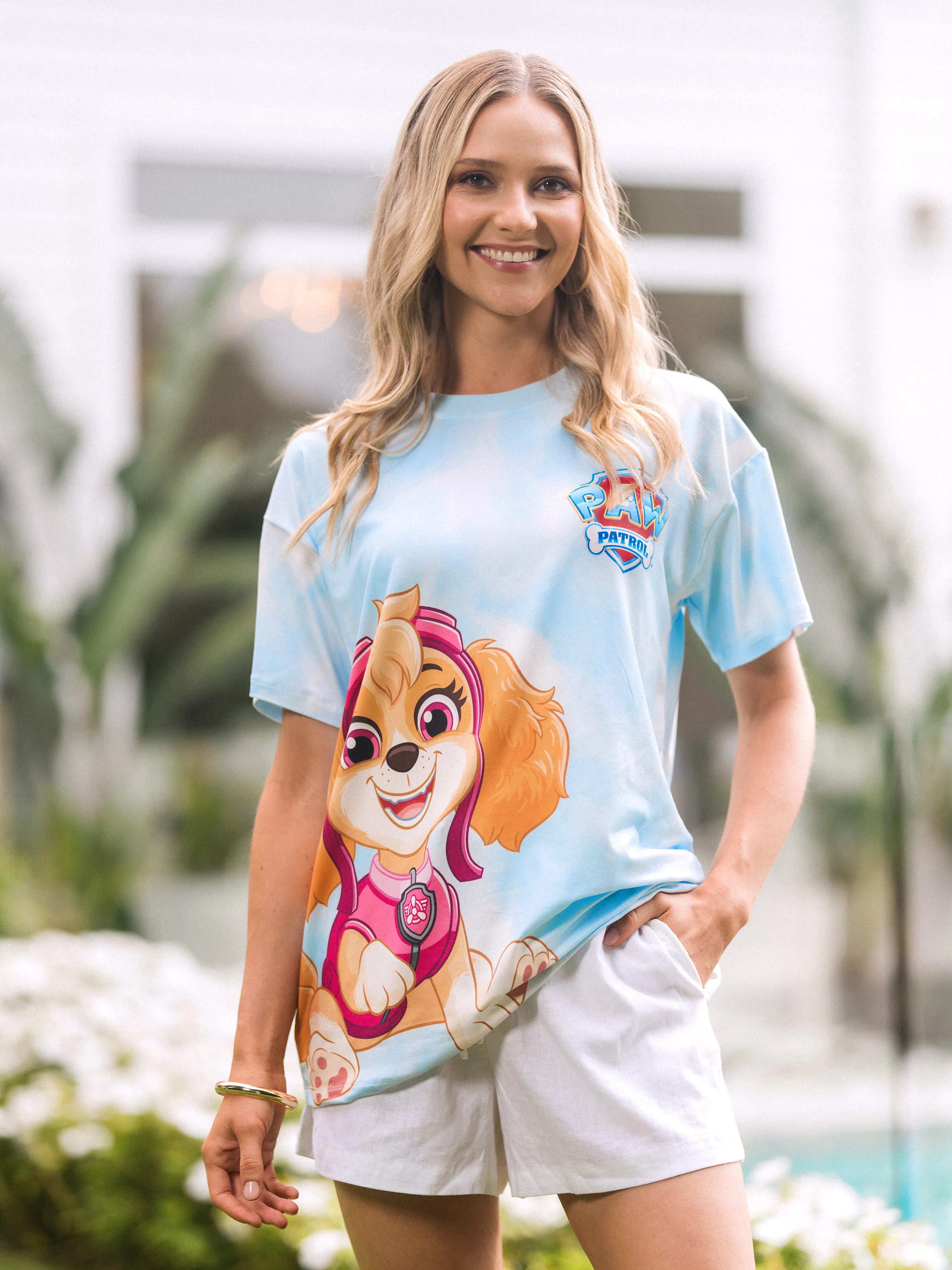 PAW Patrol Mommy & me Casual Tie-dye Printed Tee Multi-color - Image 4