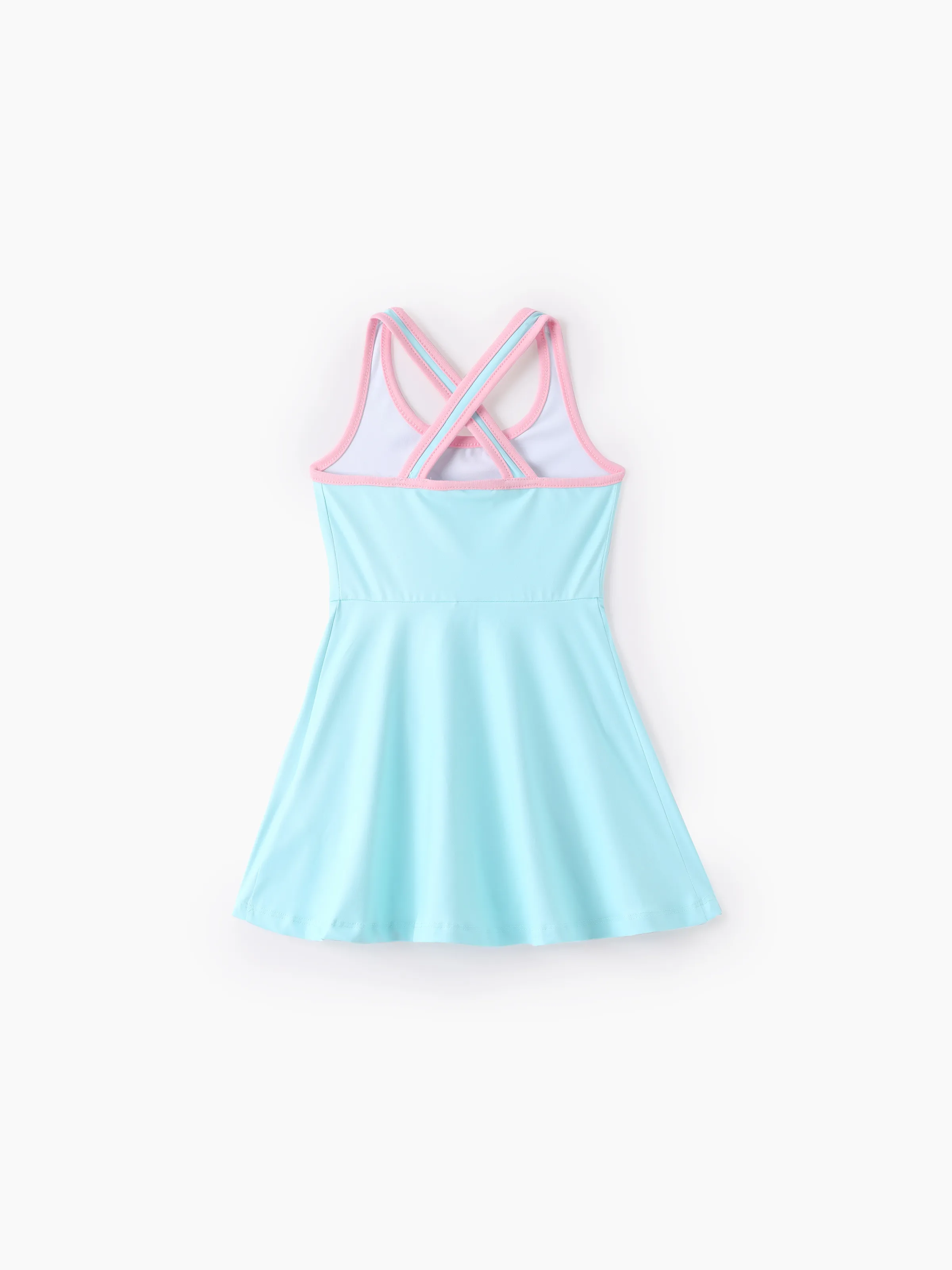 PAW Patrol Mommy & me Floral Dress with Built-in Shorts & Pockets/ Cotton Top Turquoise - Image 16