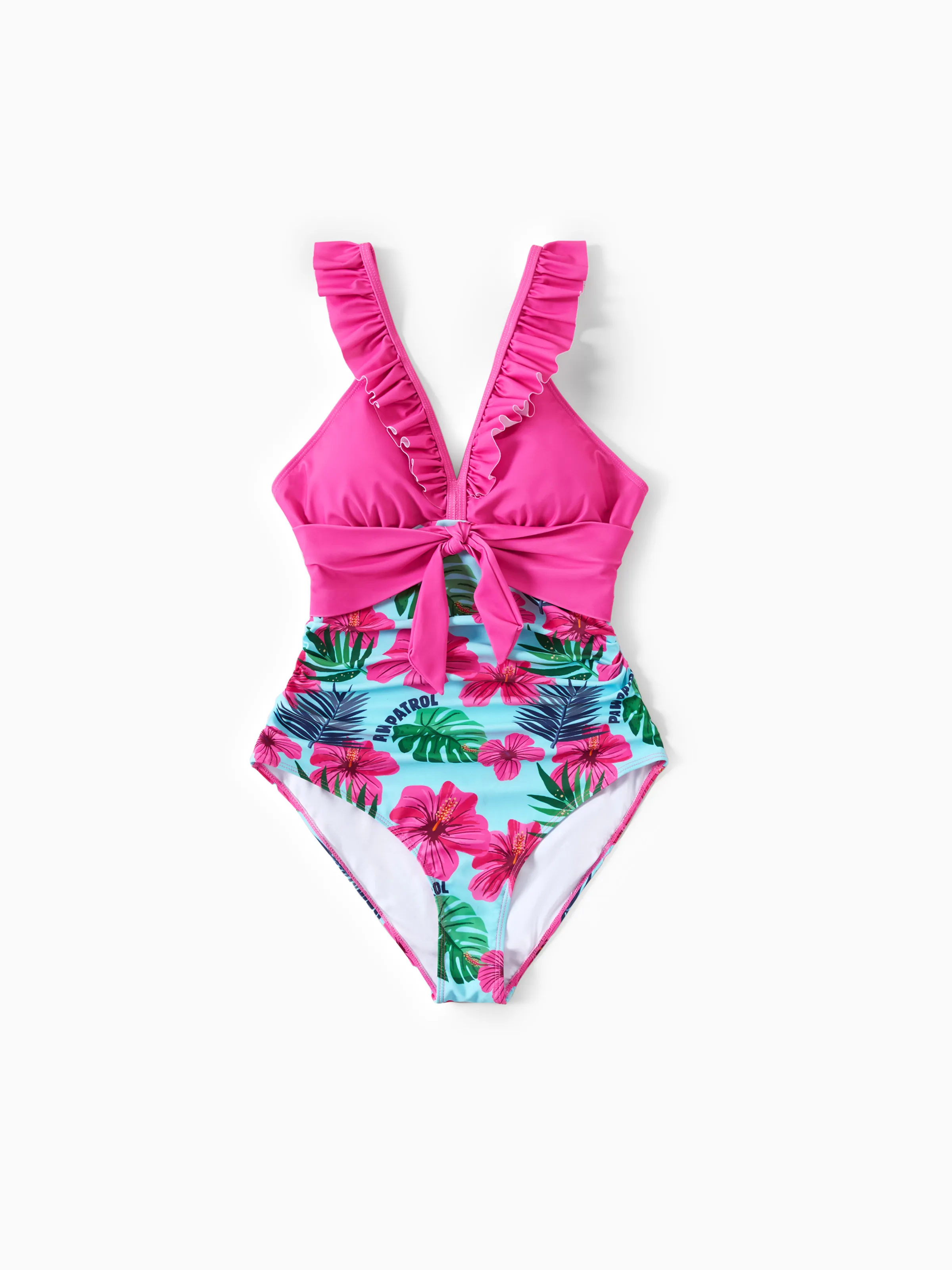 PAW Patrol Mommy & me Large Flower All-over Print Swimsuit Roseo - Image 3
