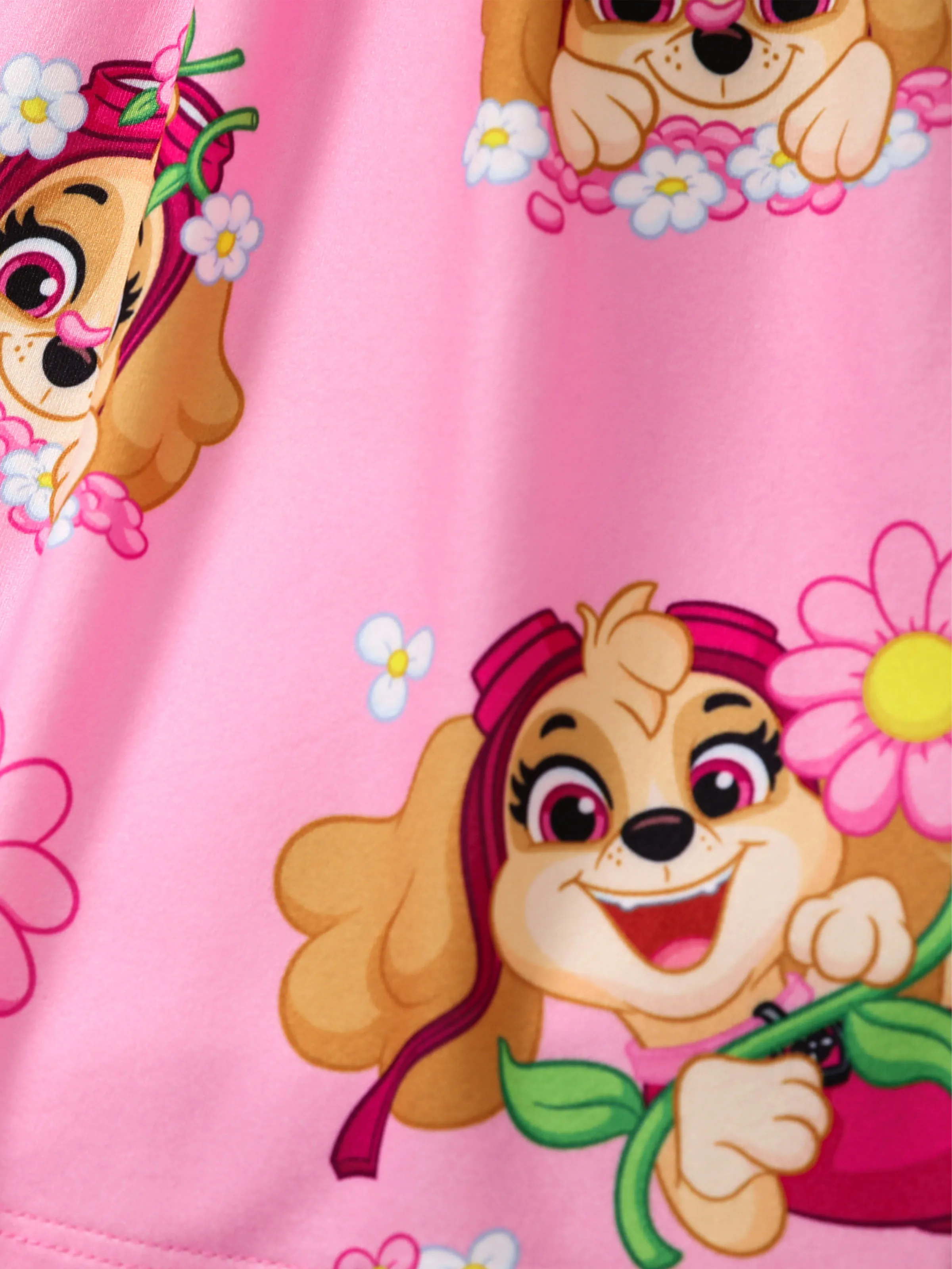 PAW Patrol Toddler Girl Skye Ruffled Sweet Dress Pink - Image 2