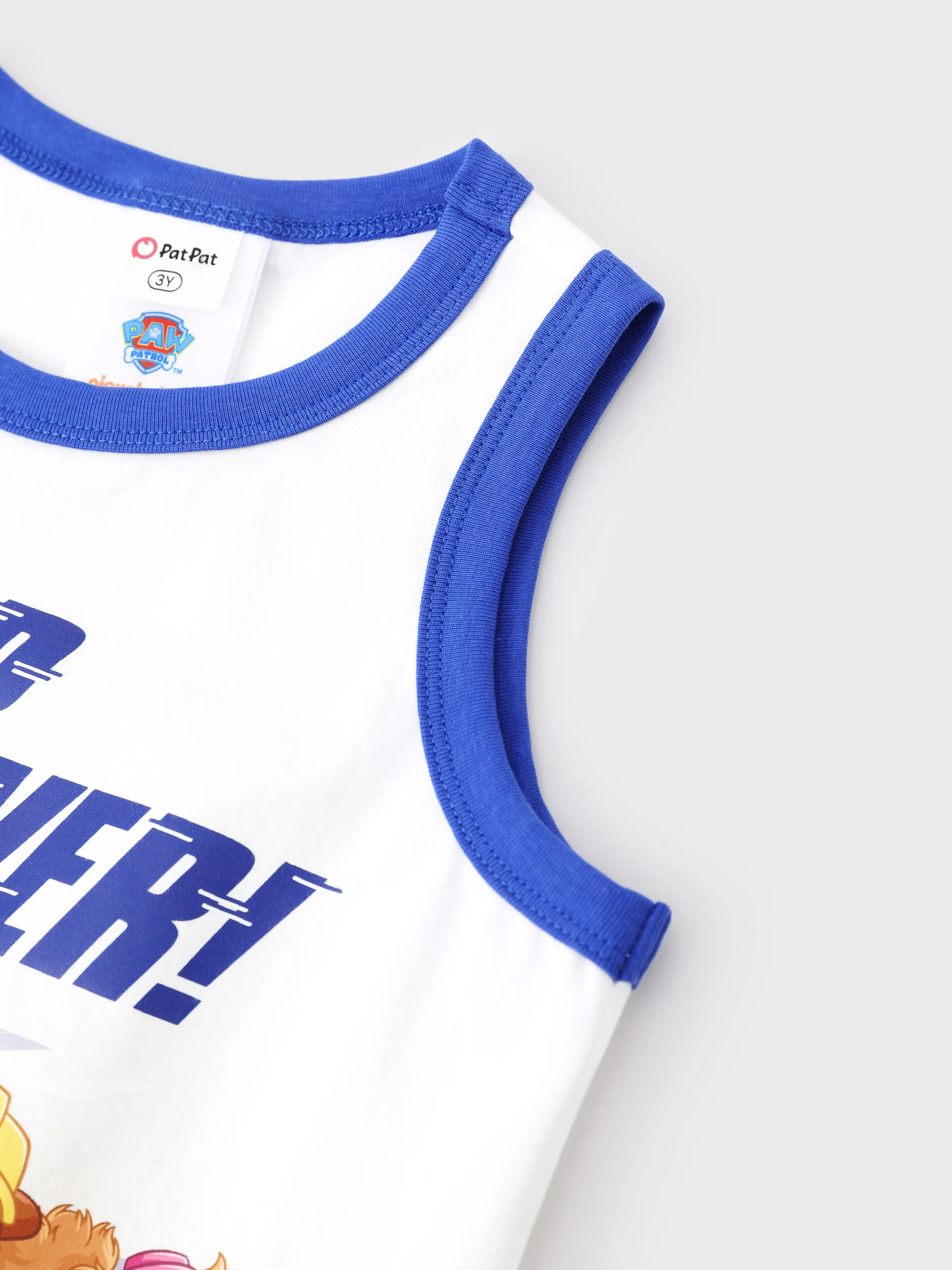 PAW Patrol Toddler Boy 1pc Chase Marshall Skye And Rubble Cotton Tank Top White - Image 5