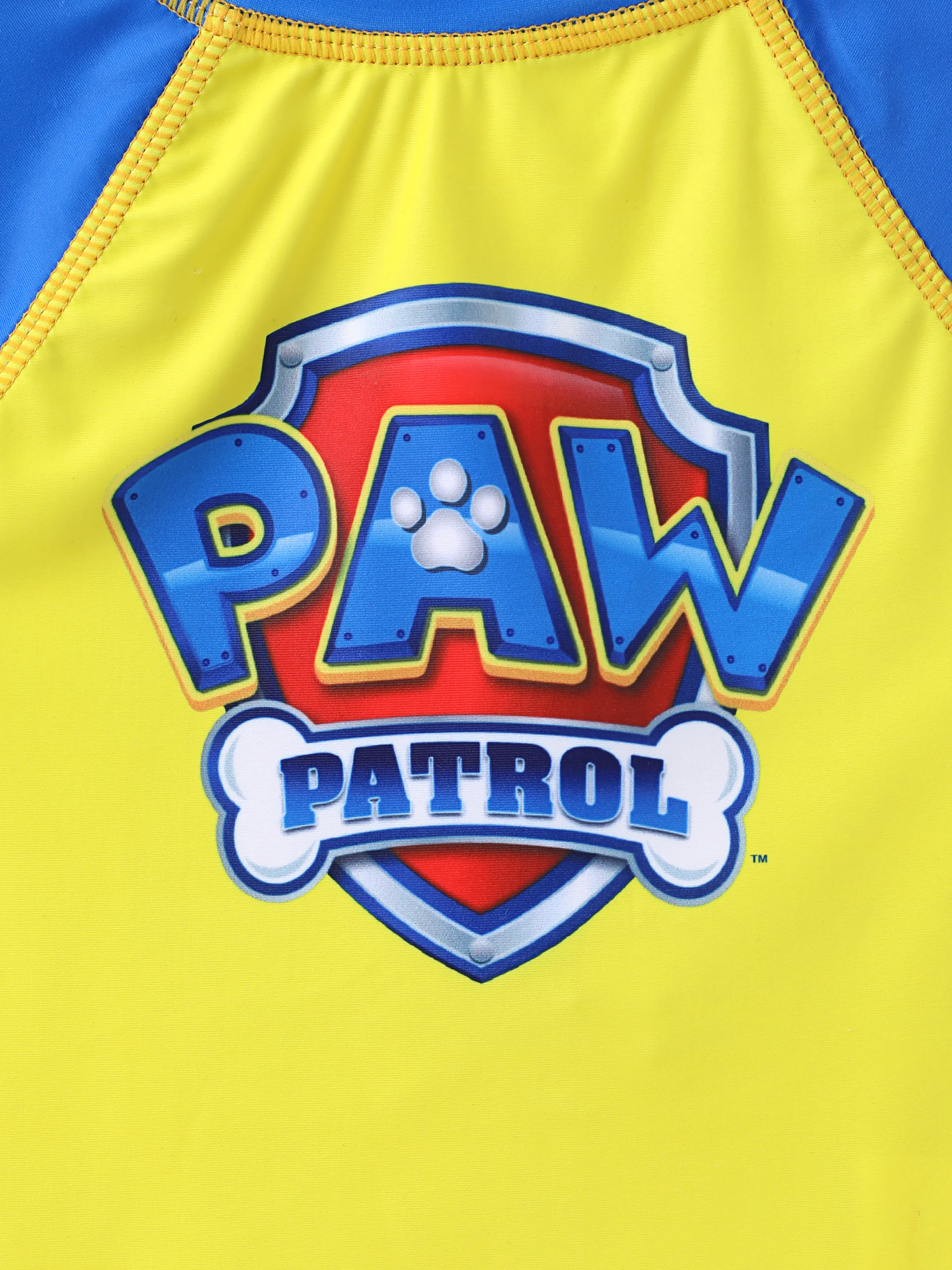PAW Patrol Toddler Boy 2pcs Chase Marshall Rubble Colorblock Tops and Trunks Swimsuit Dark Blue - Image 2