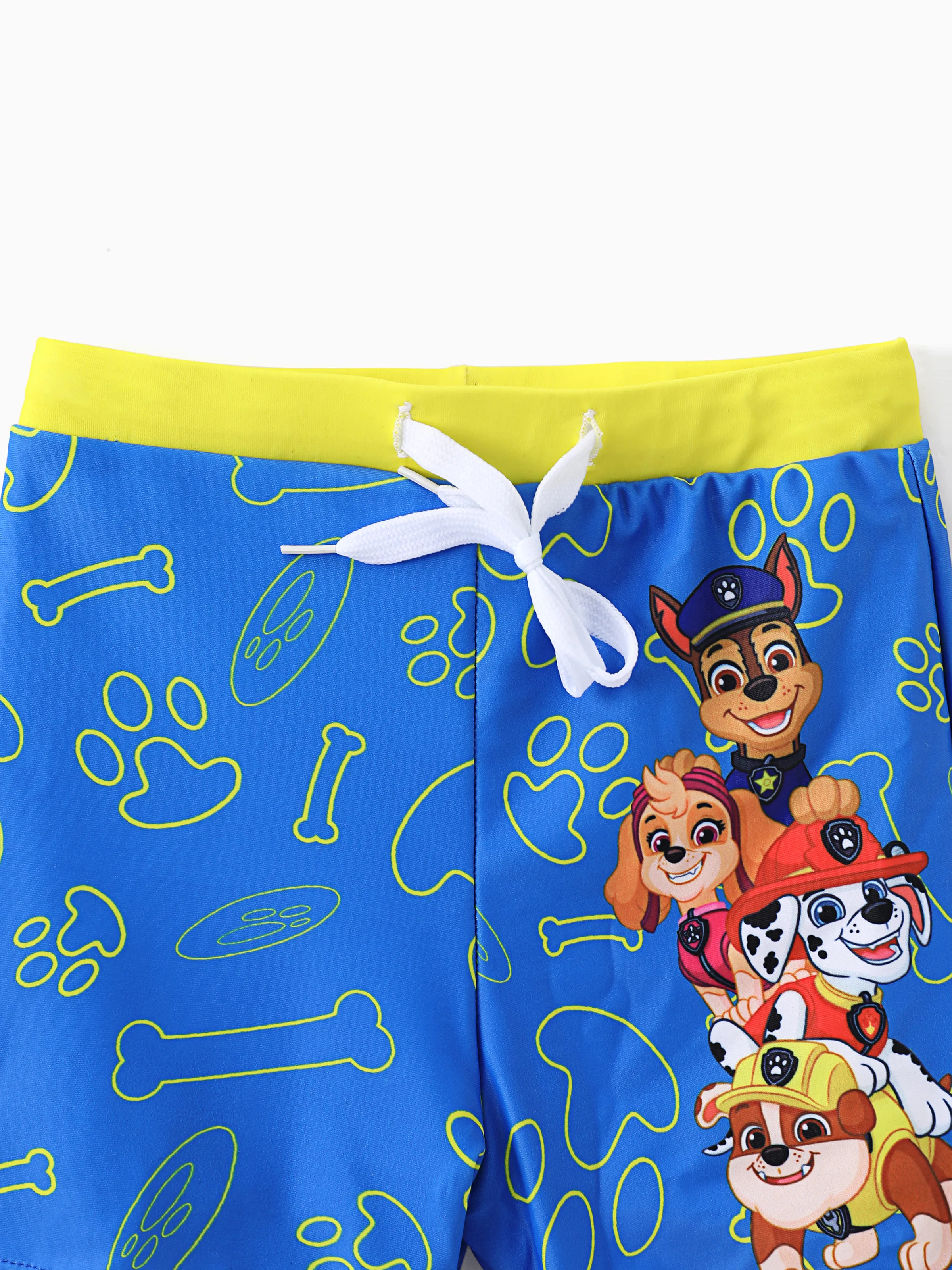 PAW Patrol Toddler Boy 2pcs Chase Marshall Rubble Colorblock Tops and Trunks Swimsuit Dark Blue - Image 7