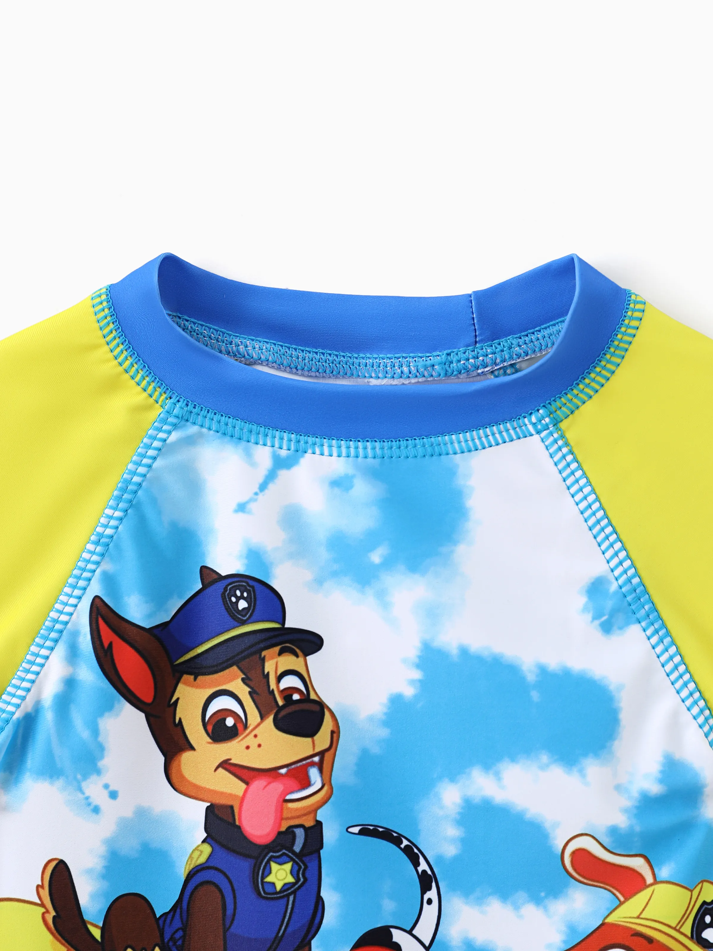 PAW Patrol Toddler Boy 2pcs Chase Marshall Rubble Colorblock Tops and Trunks Swimsuit Navy - Image 4