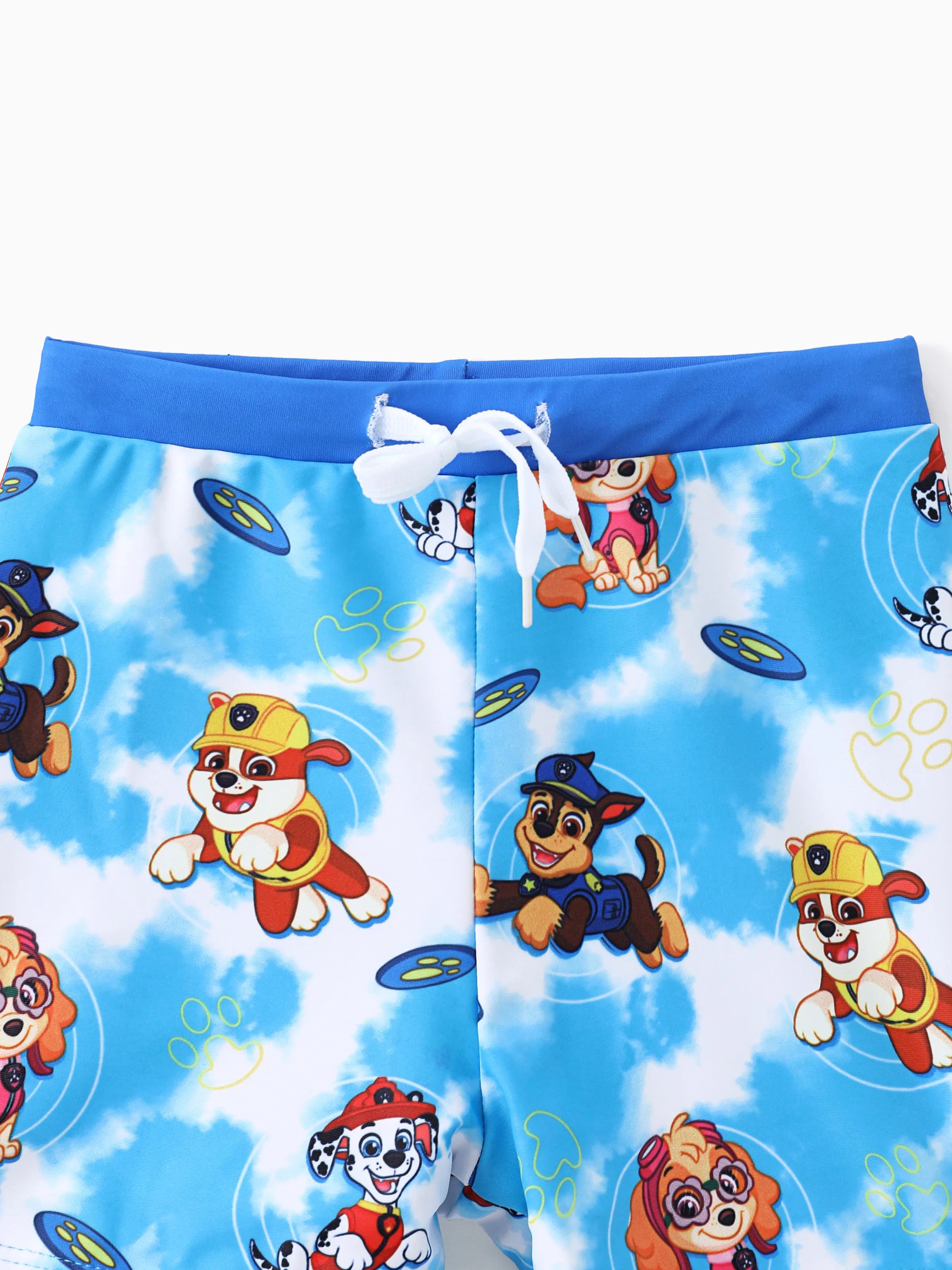 PAW Patrol Toddler Boy 2pcs Chase Marshall Rubble Colorblock Tops and Trunks Swimsuit Navy - Image 7